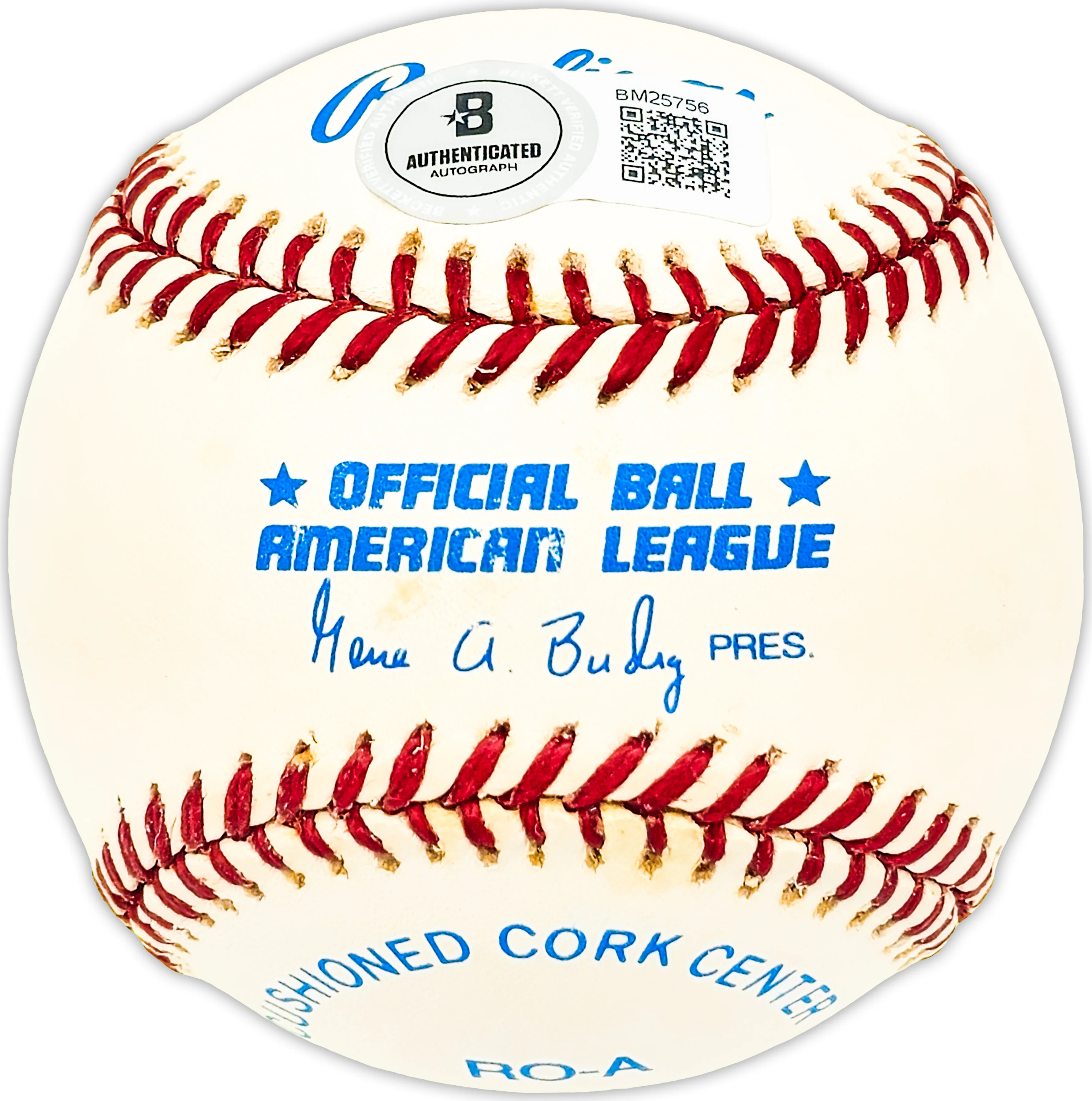 Bill Klaus Autographed Official AL Baseball Boston Red Sox, Baltimore Orioles Beckett BAS QR #BM25756 - Image 2