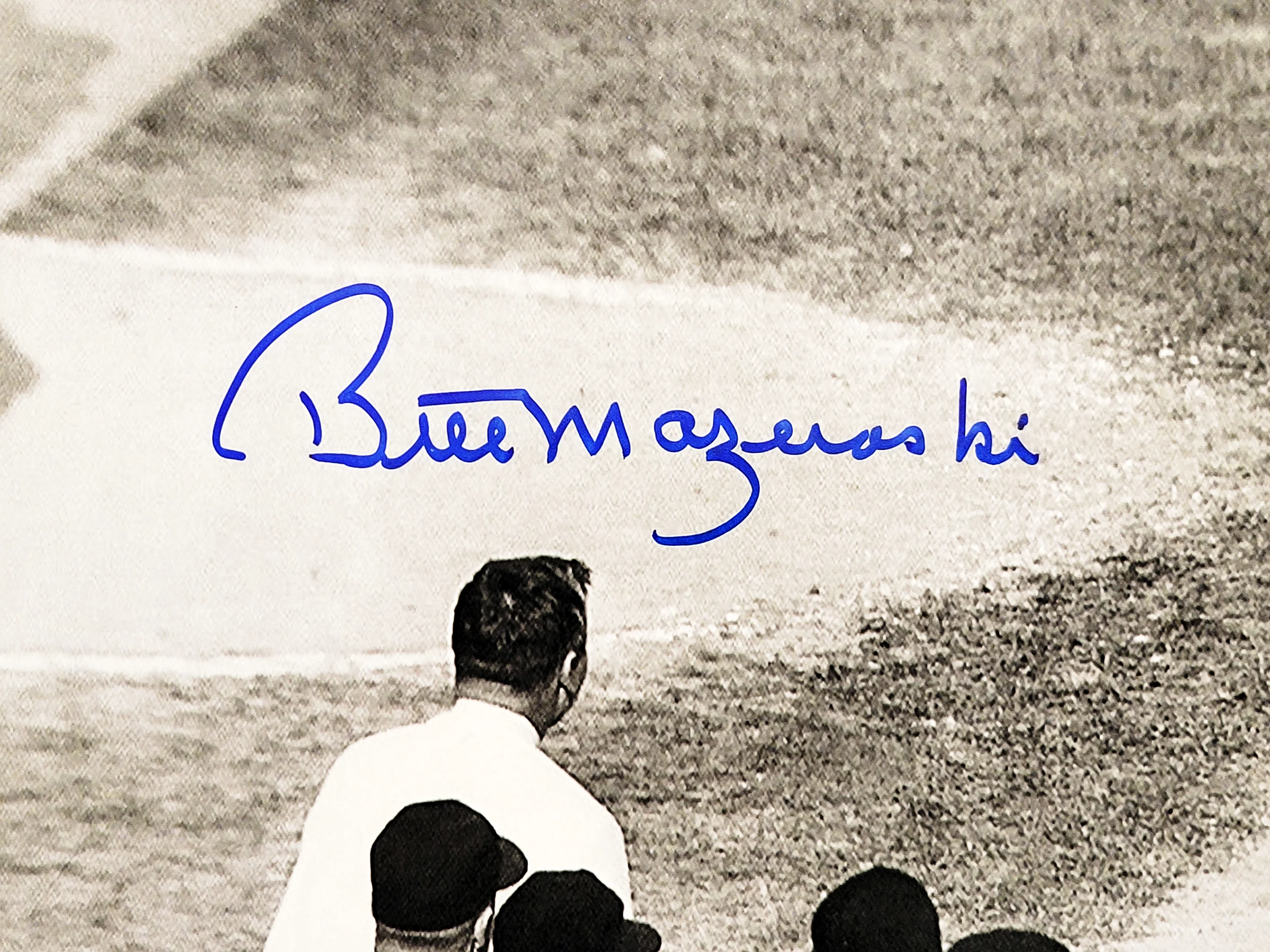 Bill Mazeroski Autographed 16x20 Photo Pittsburgh Pirates 1960 Game 7 Walk Off Home Run Beckett BAS Stock #203043 - Image 2
