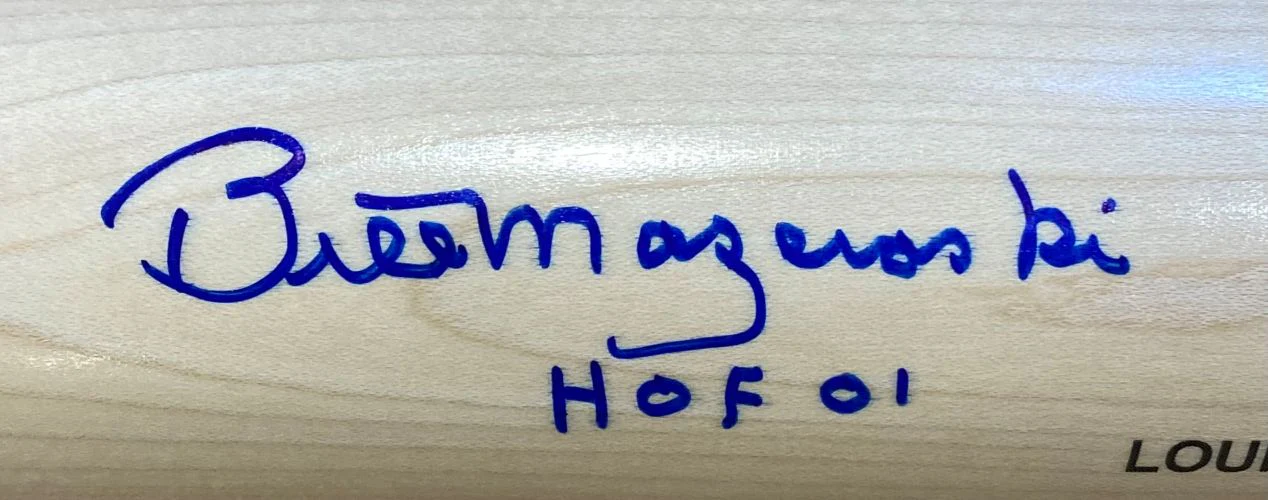 Bill Mazeroski Pittsburgh Pirates Signed Louisville Slugger Bat HOF 01 JSA - Image 2