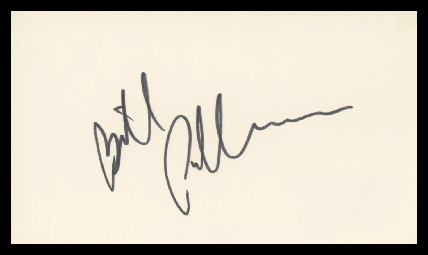 Bill Pullman Independence Day Authentic Signed 3x5 Index Card BAS #BV02107 - Image 2
