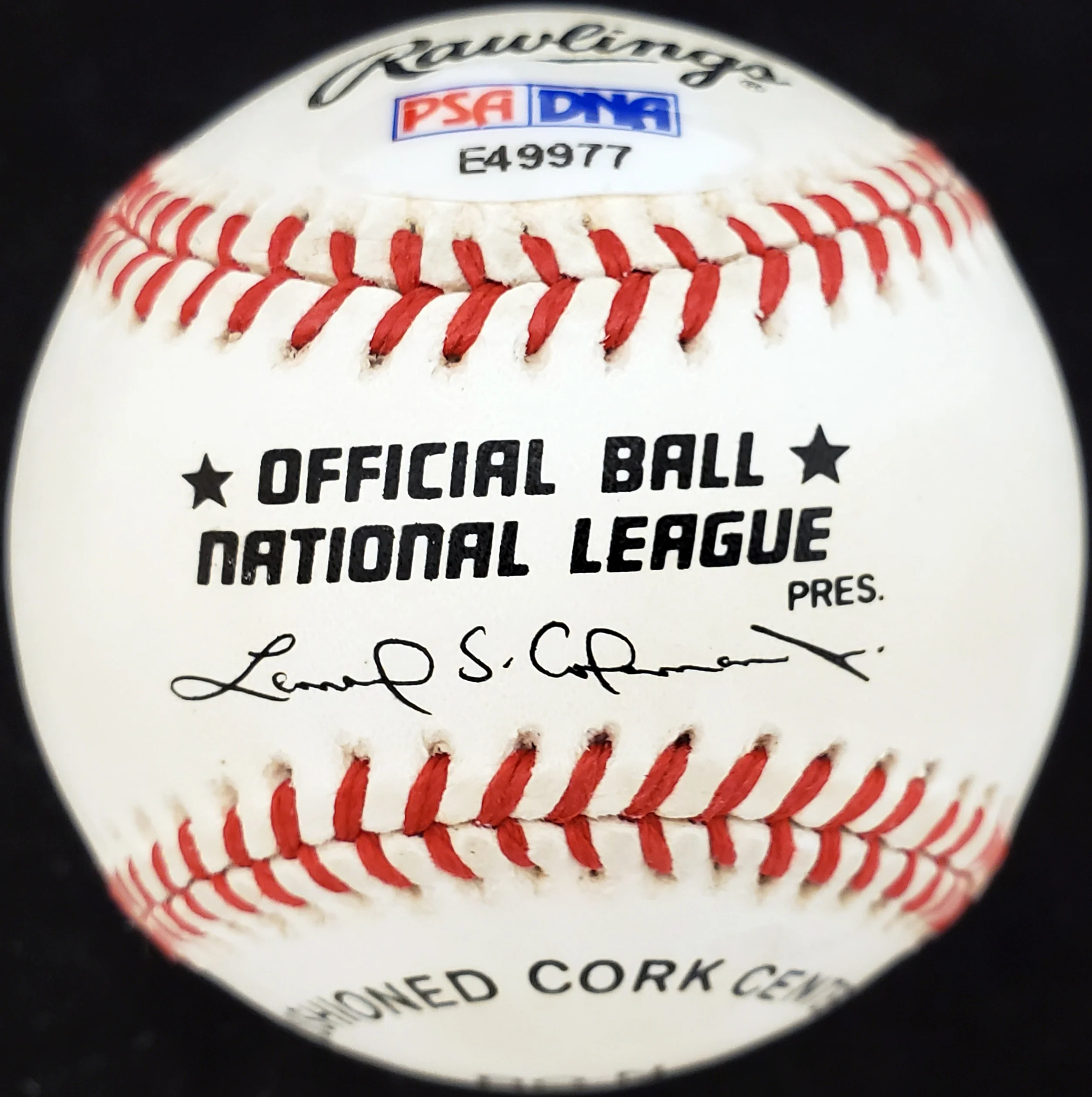 Bill Rigney Autographed Official NL Baseball New York Giants PSA/DNA #E49977 - Image 2