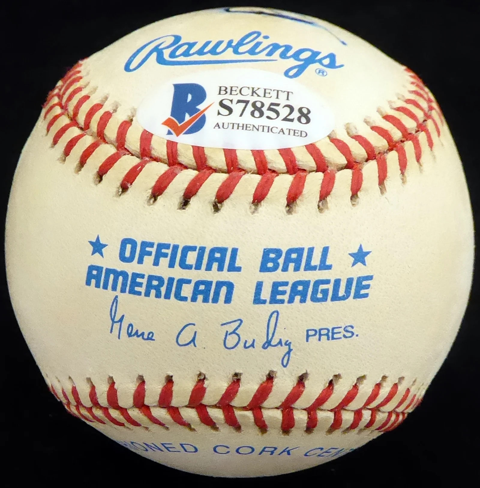 Bill Voiselle Autographed Official AL Baseball New York Giants Beckett BAS #S78528 - Image 3