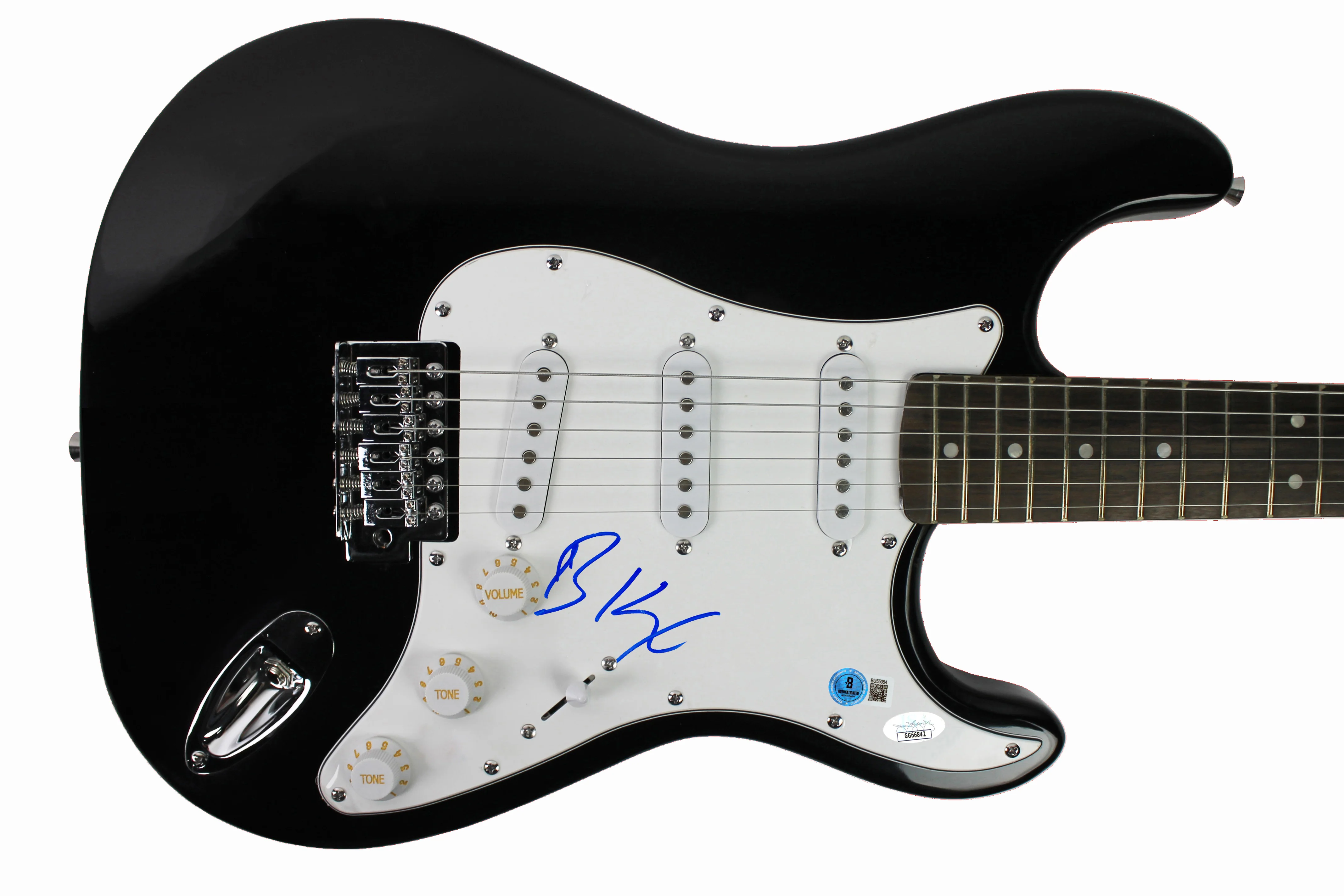 Billy Idol Authentic Signed Black Electric Guitar Autographed BAS #BU55054 - Image 2