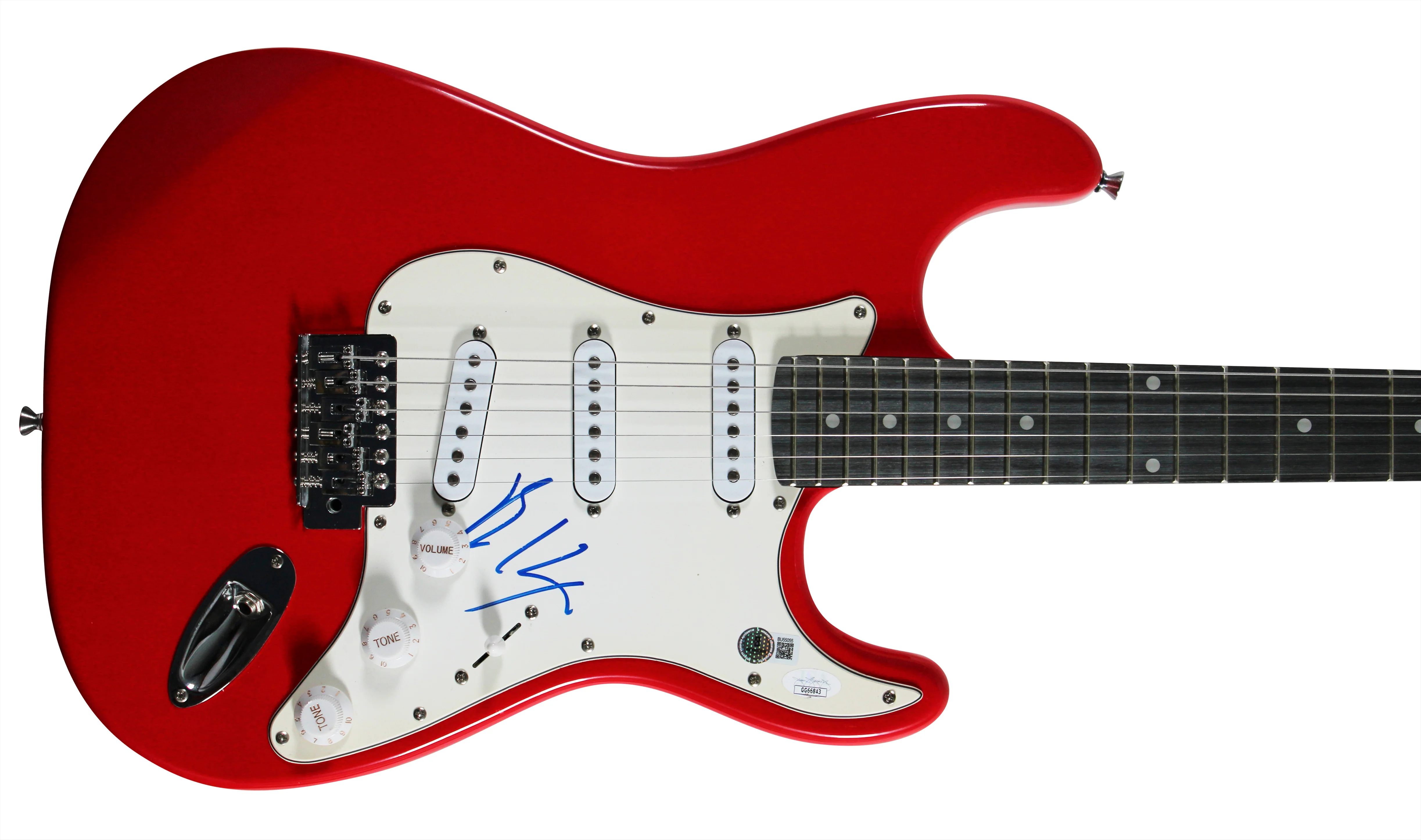 Billy Idol Authentic Signed Red Electric Guitar Autographed BAS #BU55055 - Image 2