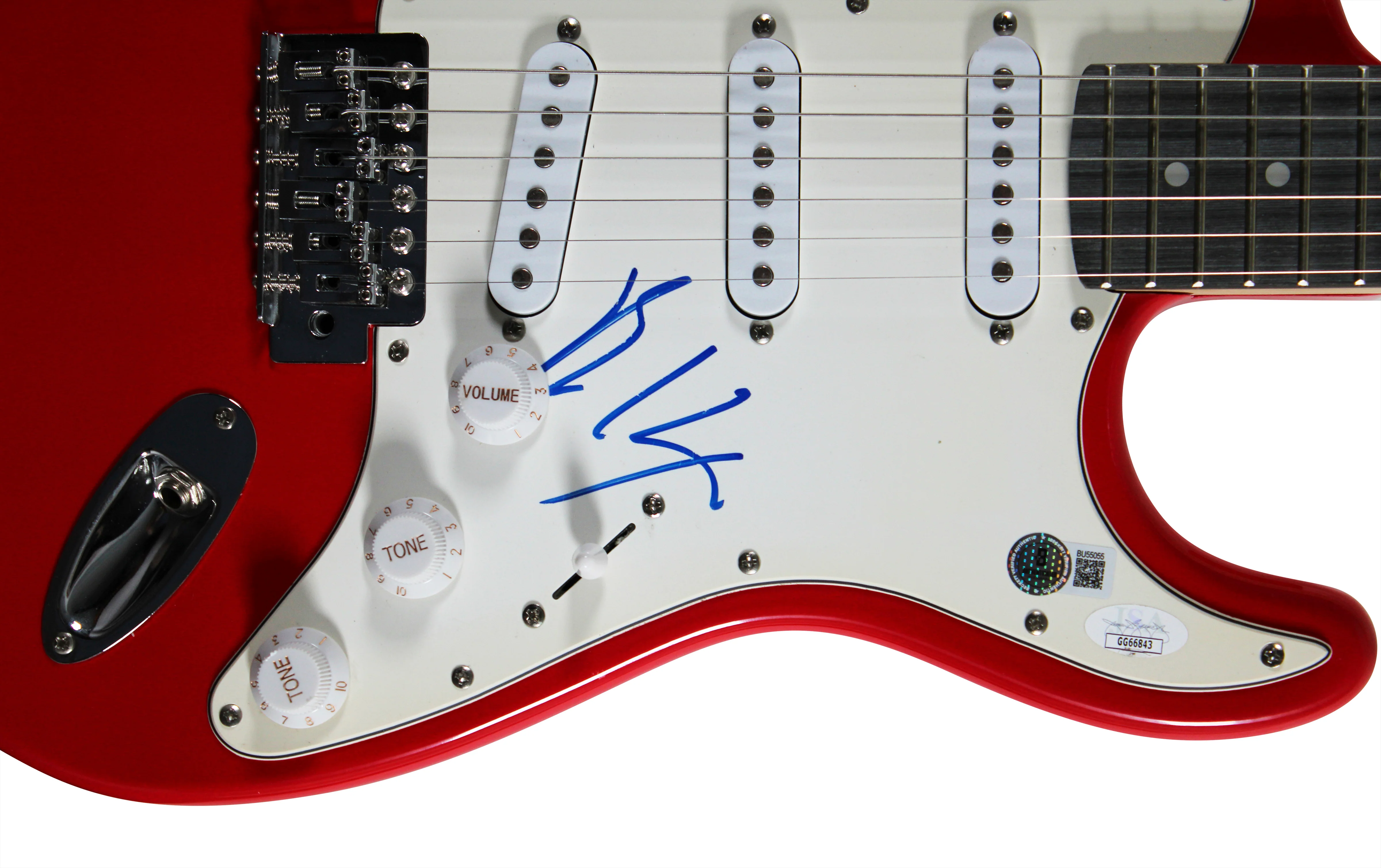 Billy Idol Authentic Signed Red Electric Guitar Autographed BAS #BU55055 - Image 3