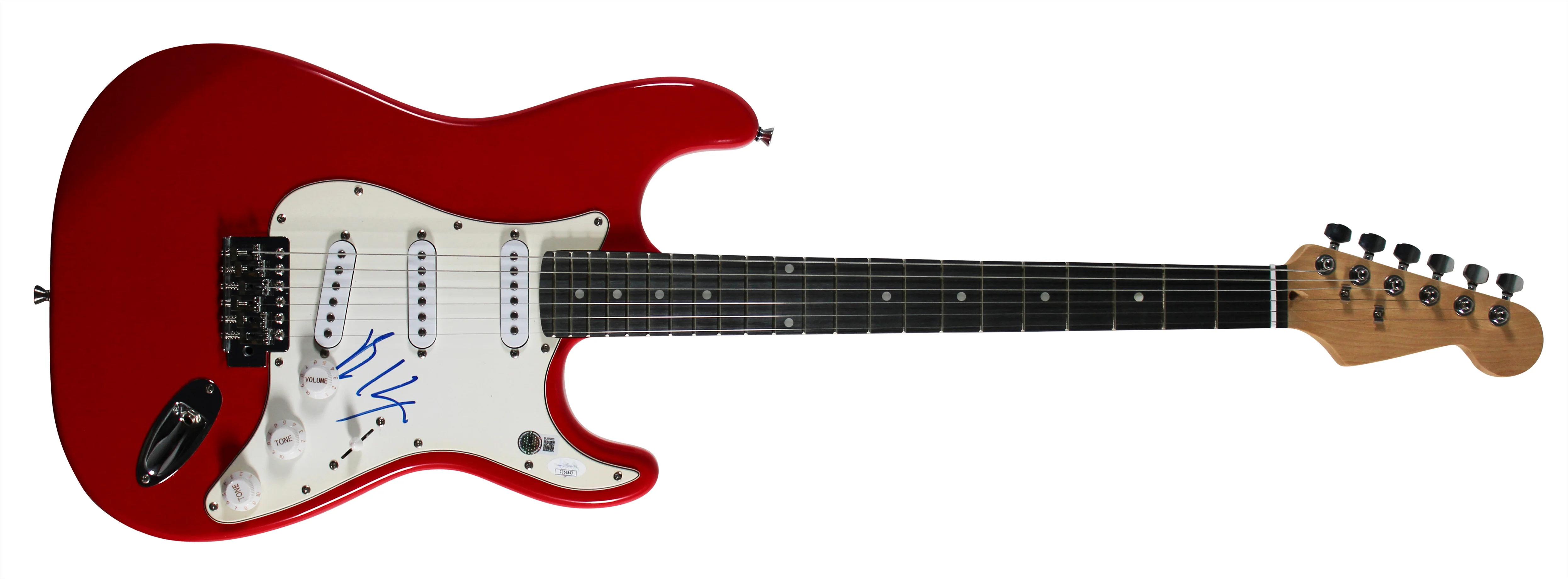 Billy Idol Authentic Signed Red Electric Guitar Autographed BAS #BU55055 - Image 4