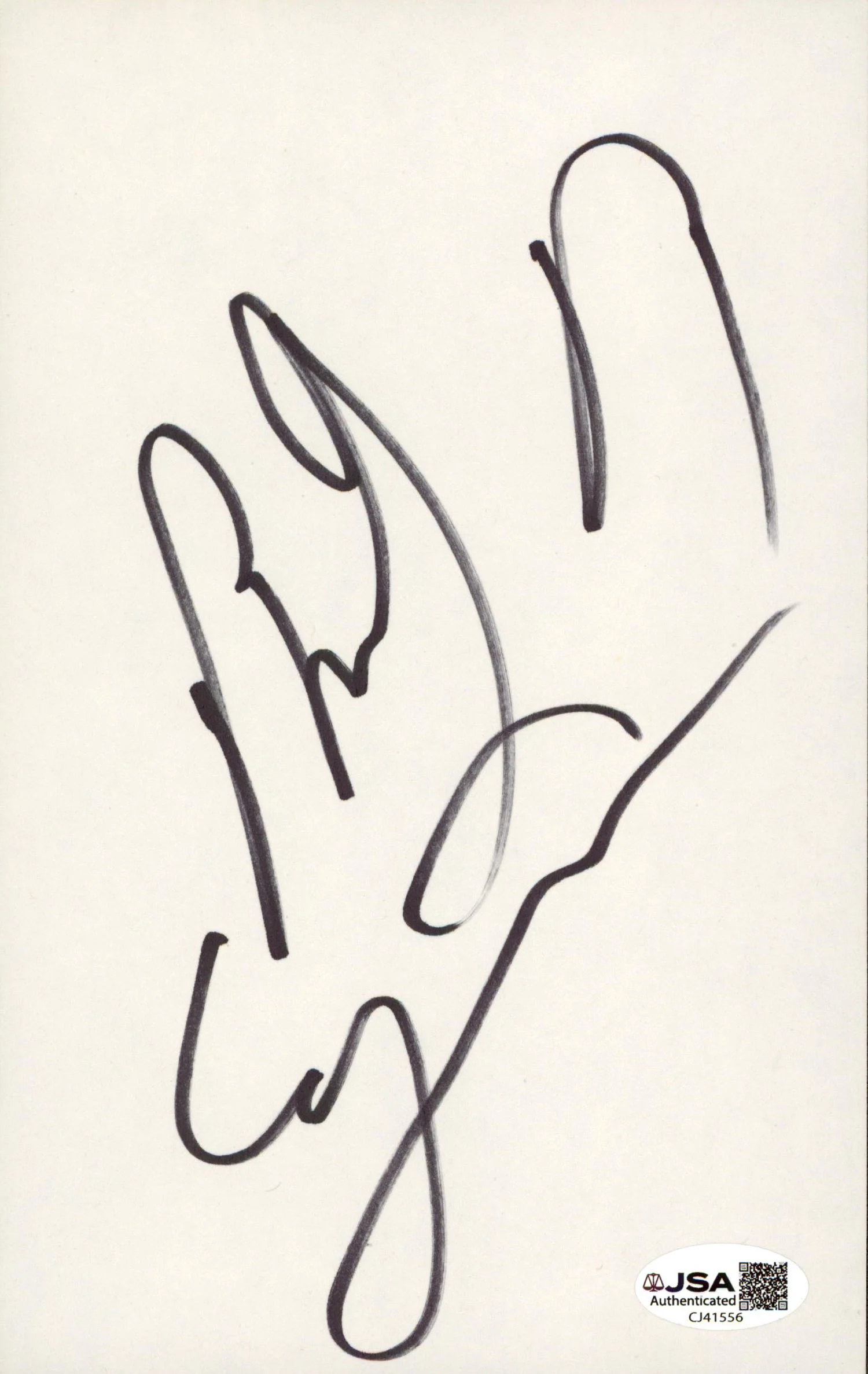 Billy Ray Cyrus Country Musician Authentic Signed 5x8 Cut Signature JSA #CJ41556