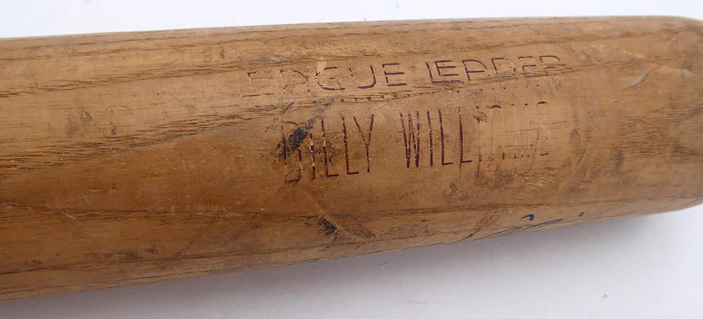 Billy Williams Autographed H & B Bat Chicago Cubs Beckett BAS QR #BW06411 - Image 3