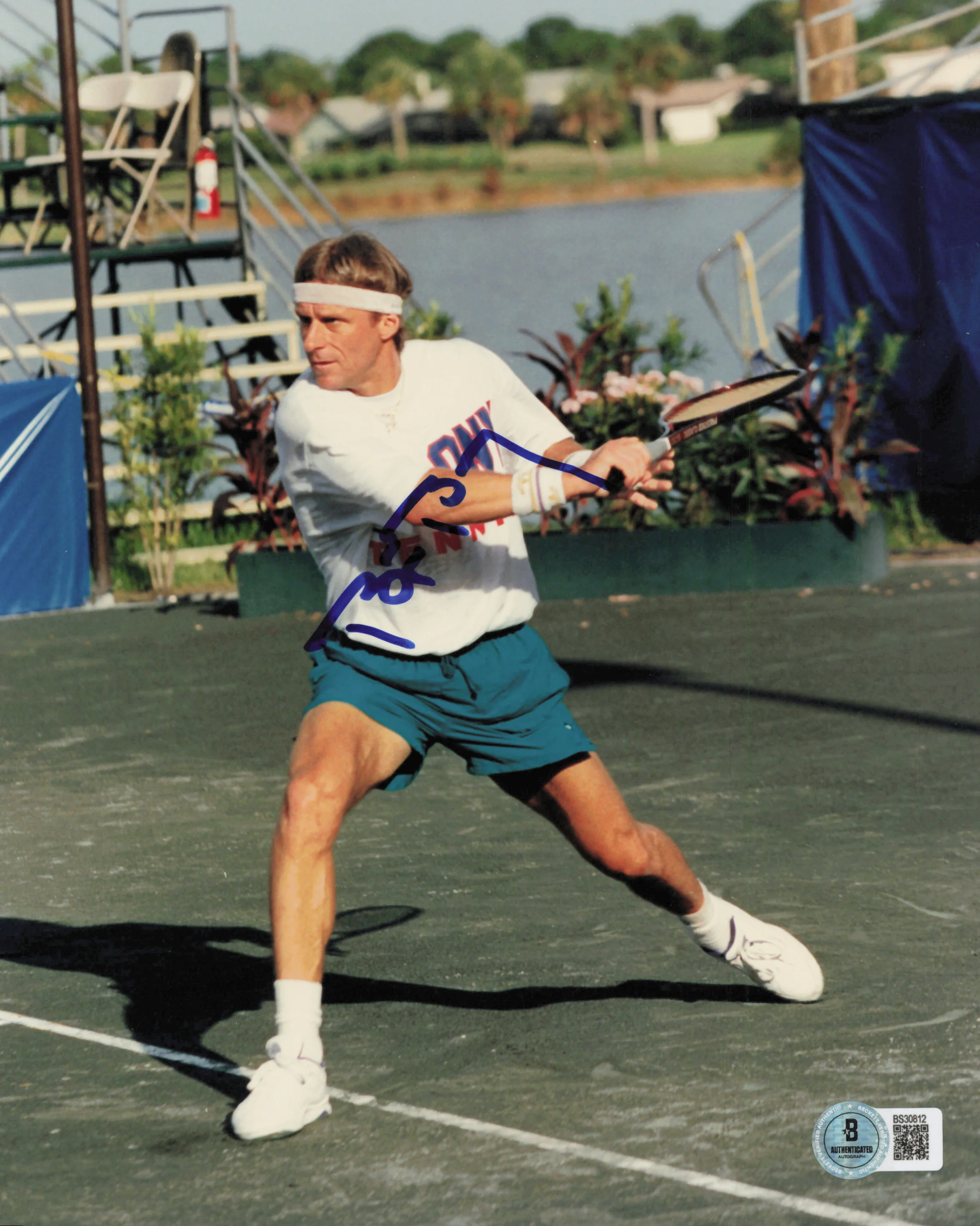 Bjorn Borg Autographed 8x10 Photo Beckett BAS QR #BS30812