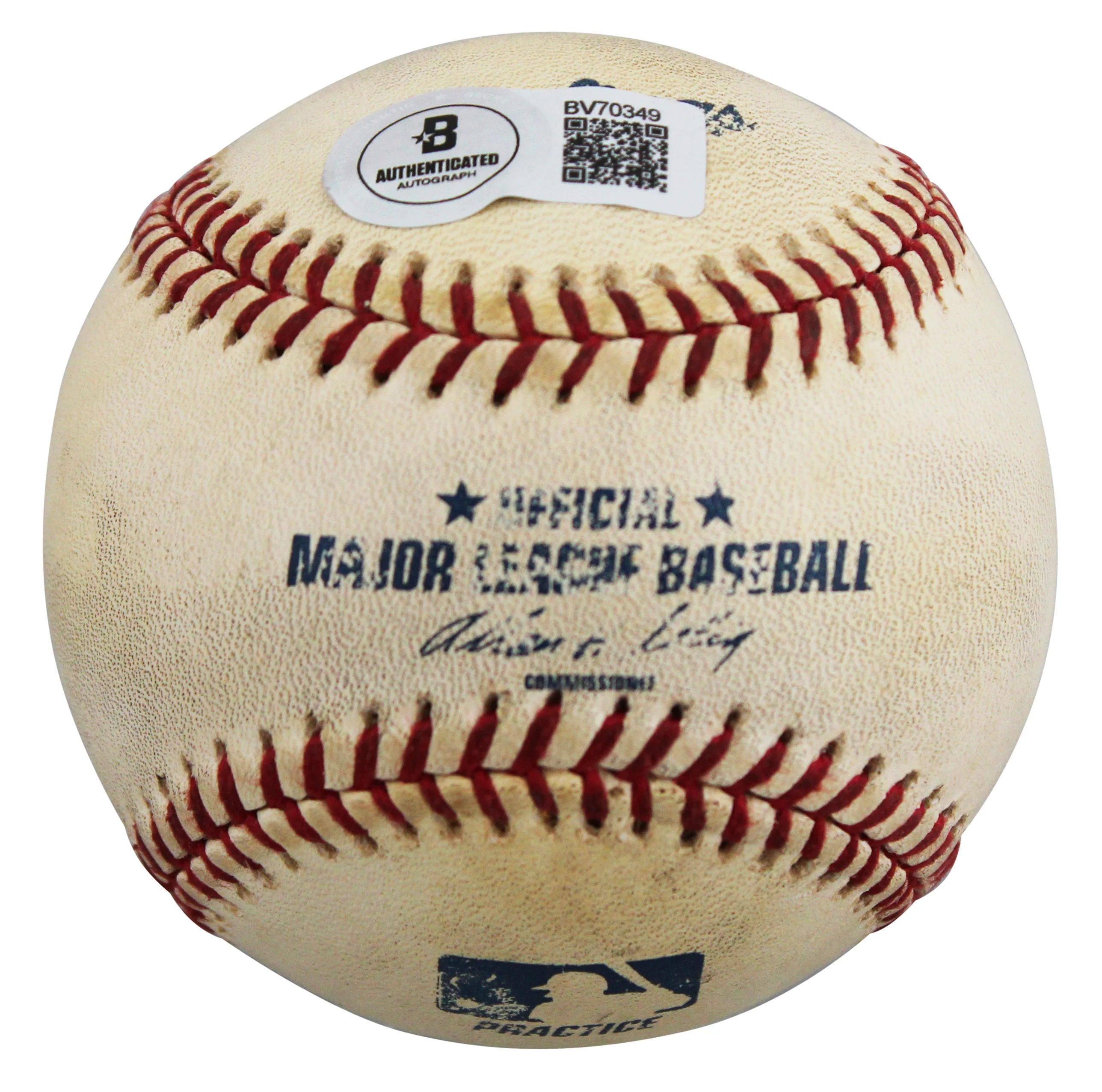 Blue Jays Shawn Green Signed Practice Used Allen Selig OML Baseball BAS #BV70349 - Image 8