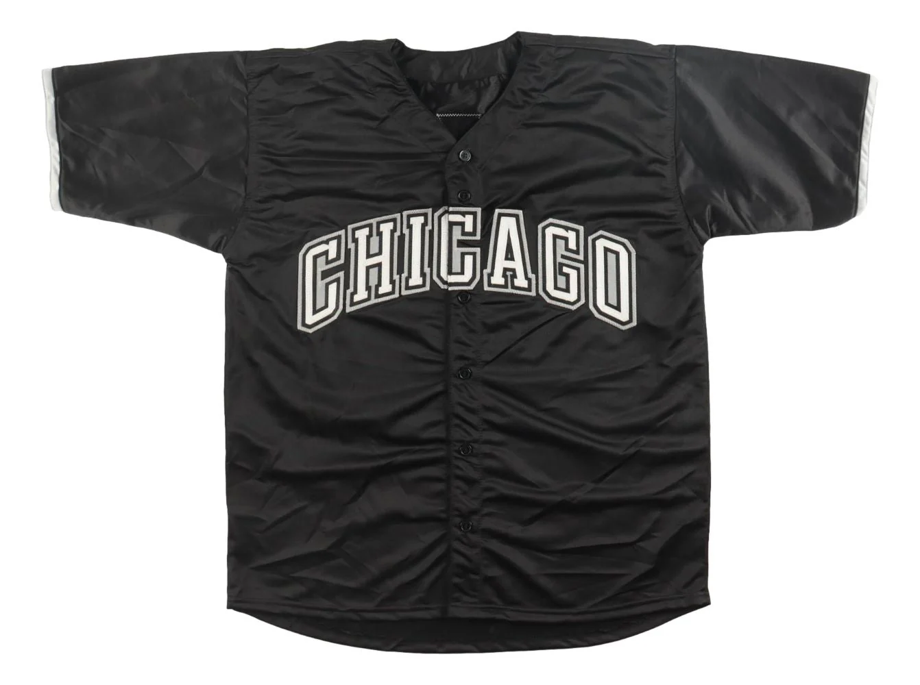 Bo Jackson Chicago Signed Black Baseball Jersey BAS - Image 3