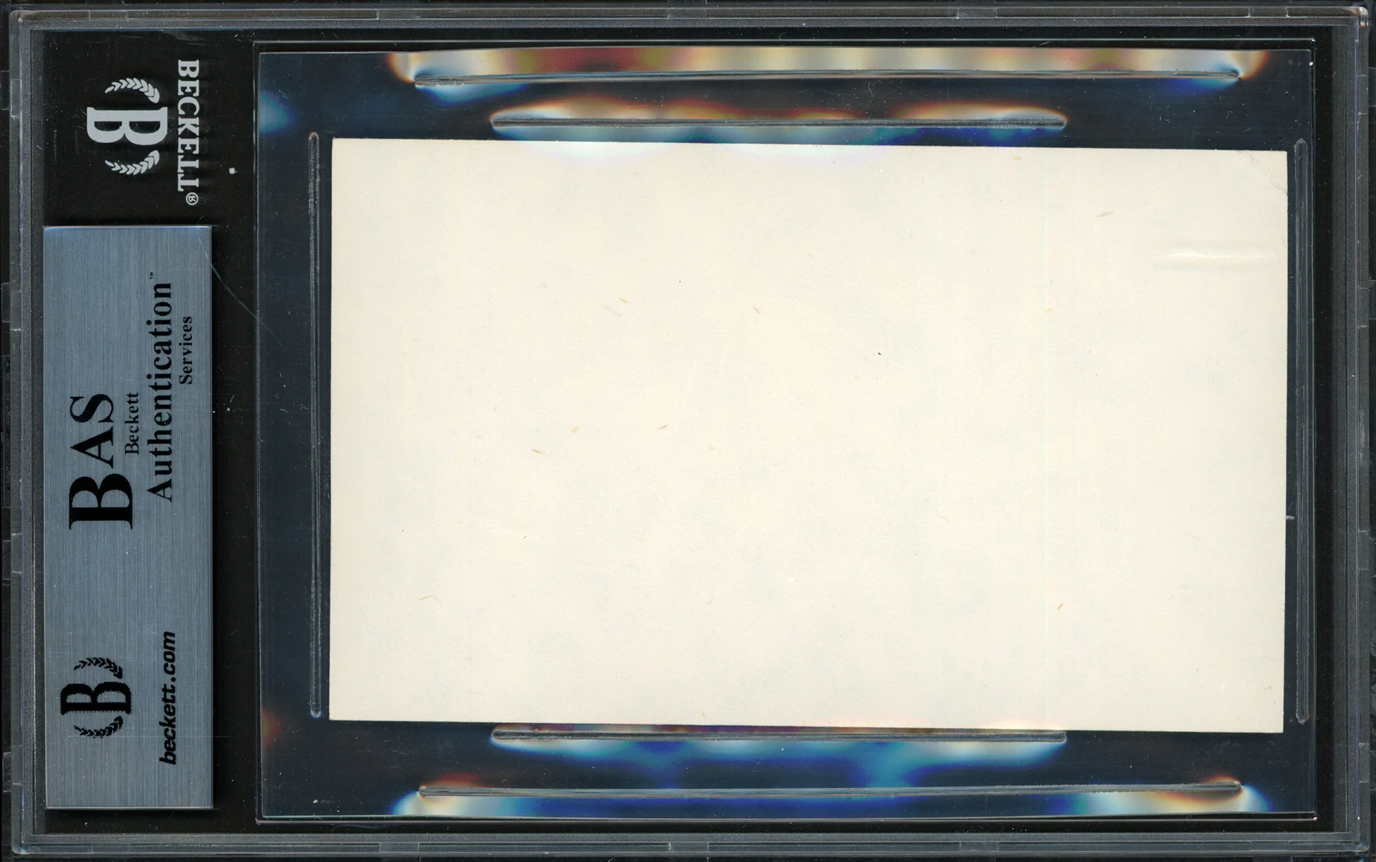 Bo Schembechler Autographed 3x5 Index Card Michigan Wolverines Beckett BAS #15502247 - Image 2