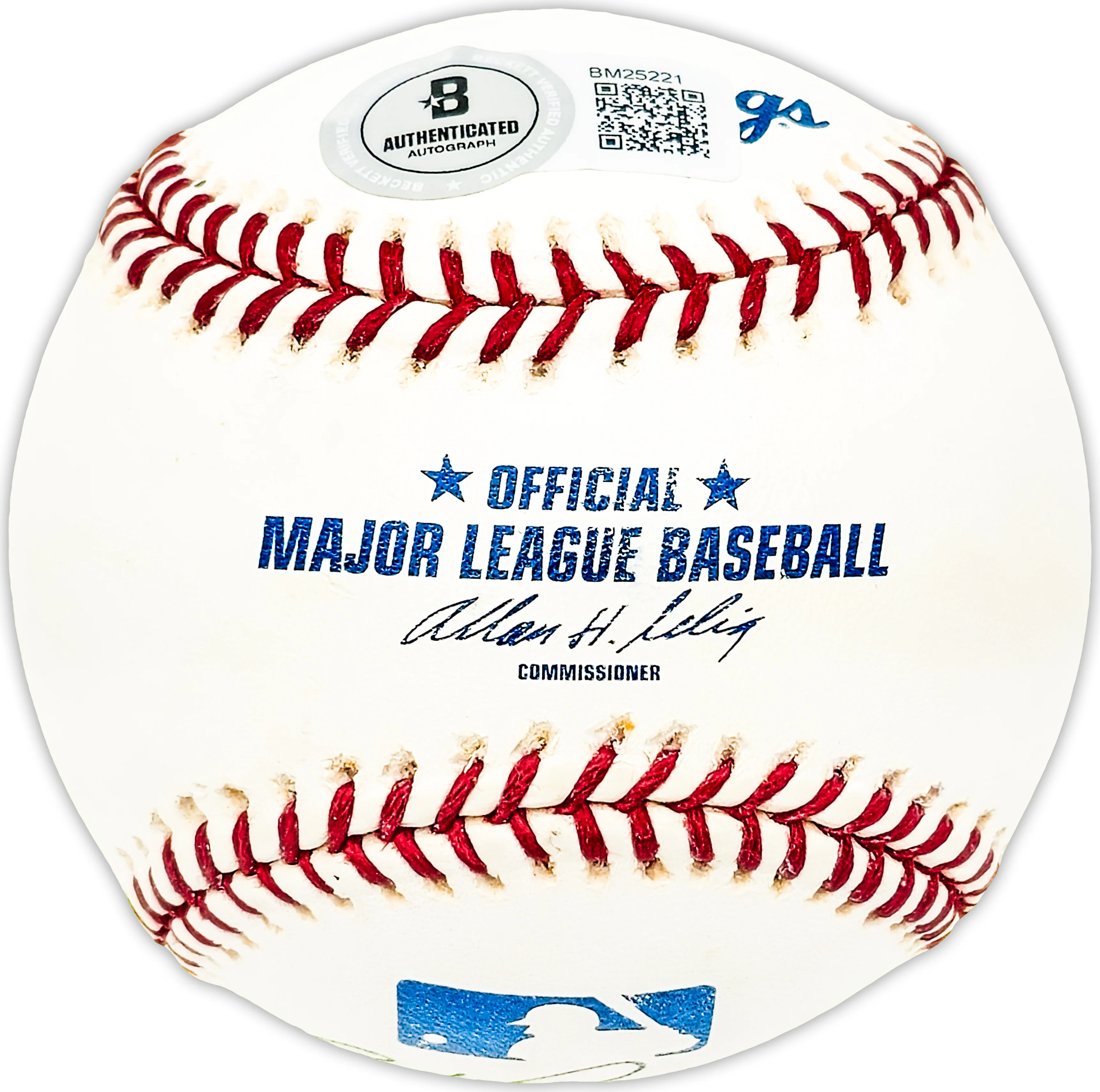 Bob Bowman Autographed Official MLB Baseball Philadelphia Phillies Beckett BAS QR #BM25221 - Image 2