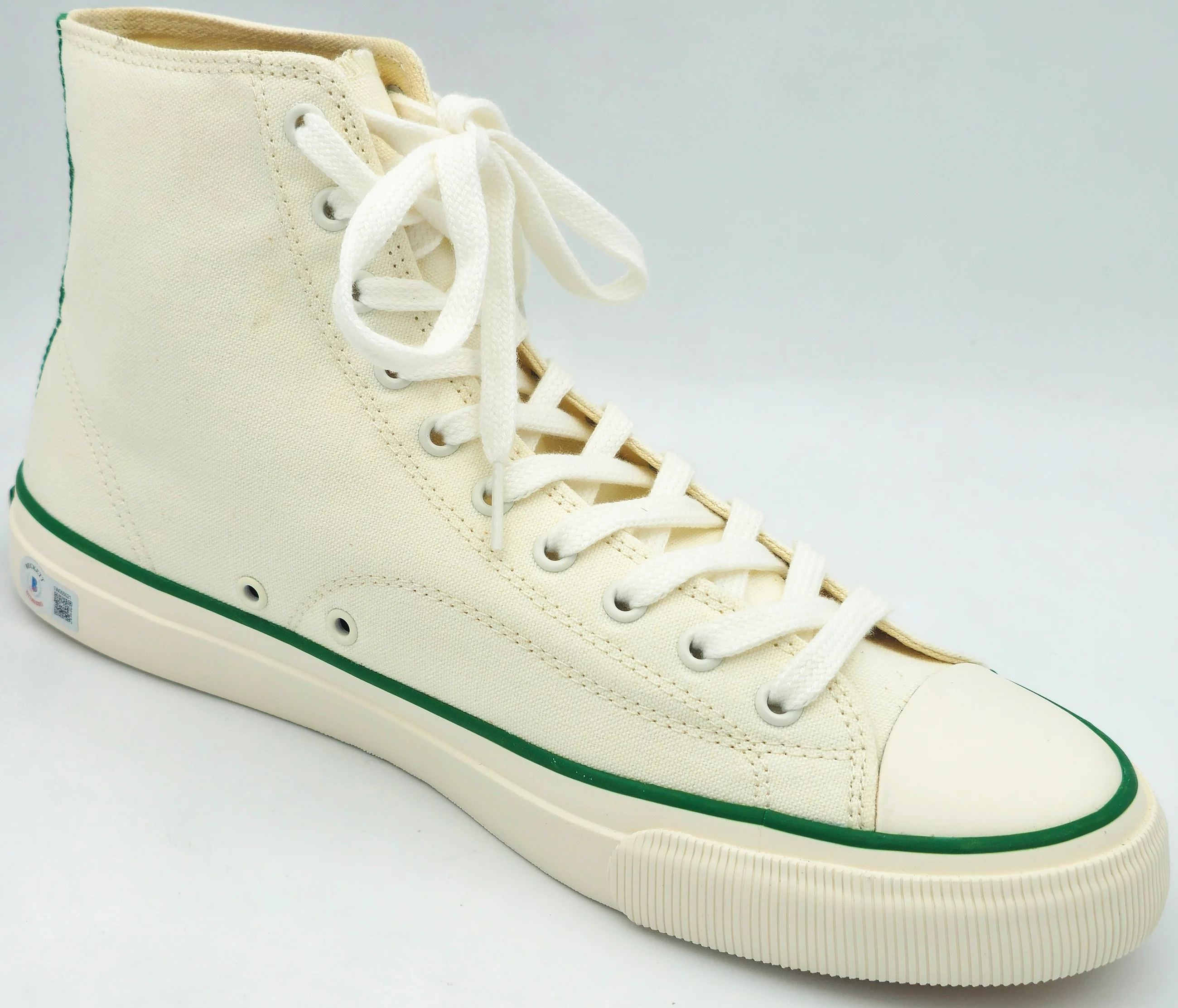 Bob Cousy Autographed White P.F. Flyers All-American HI Cousy Shoes Boston Celtics Size 12 Beckett BAS Witness Stock #236684 - Image 4