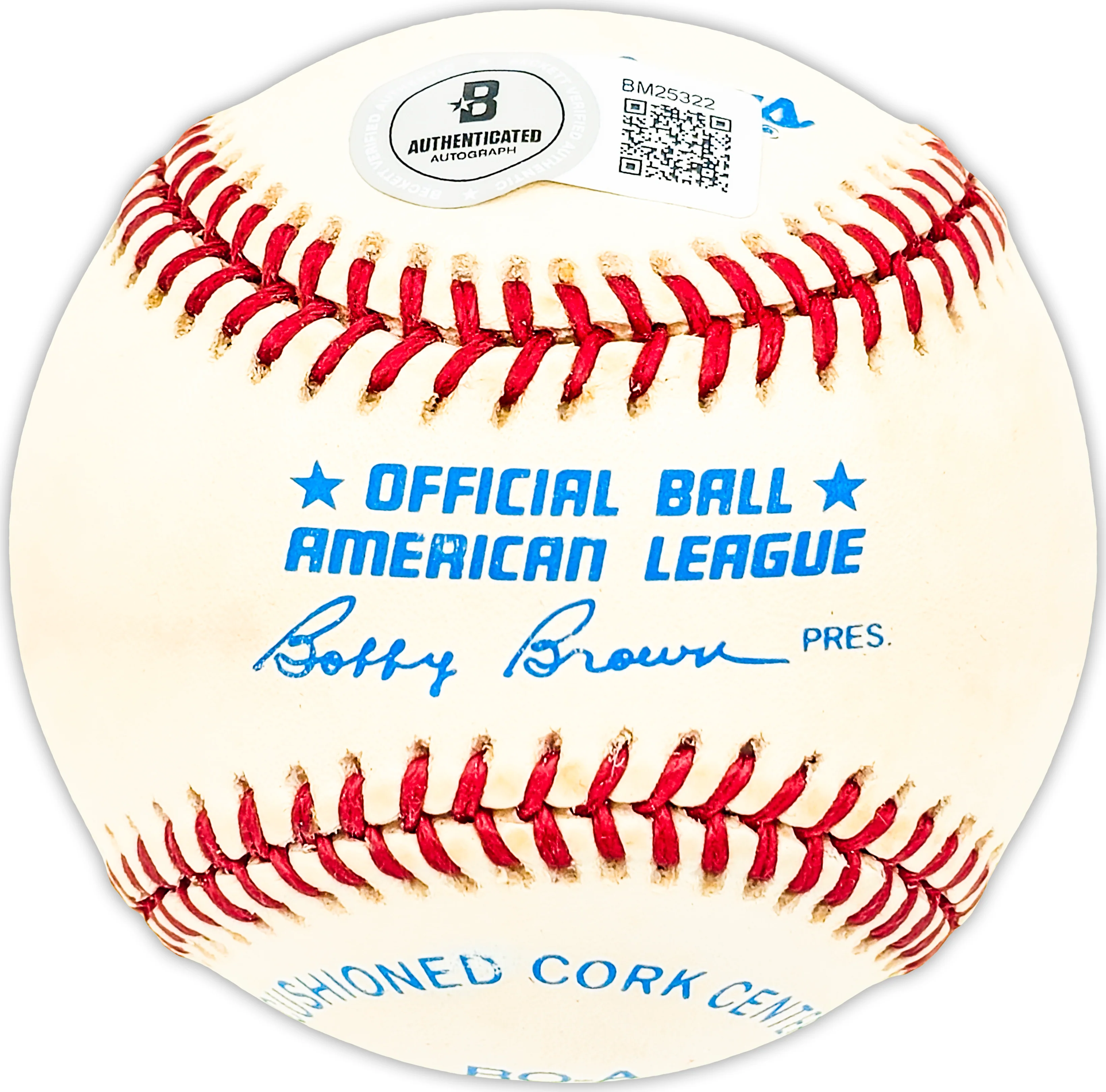 Bob Grim Autographed Official AL Baseball New York Yankees "ROY 1954" Beckett BAS QR #BM25322 - Image 2