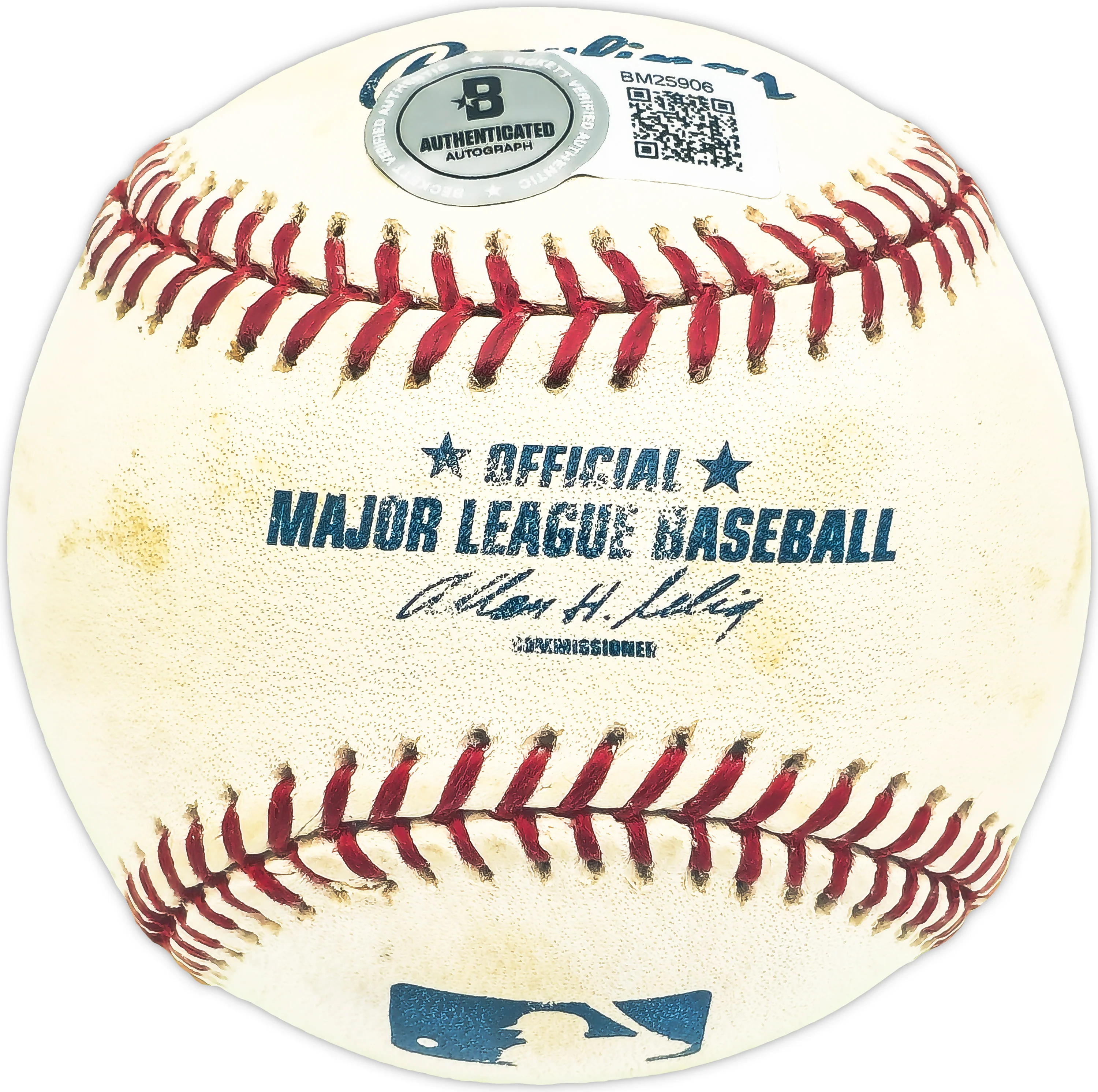 Bob Repass Autographed Official MLB Baseball St. Louis Cardinals Beckett BAS QR #BM25906 - Image 2