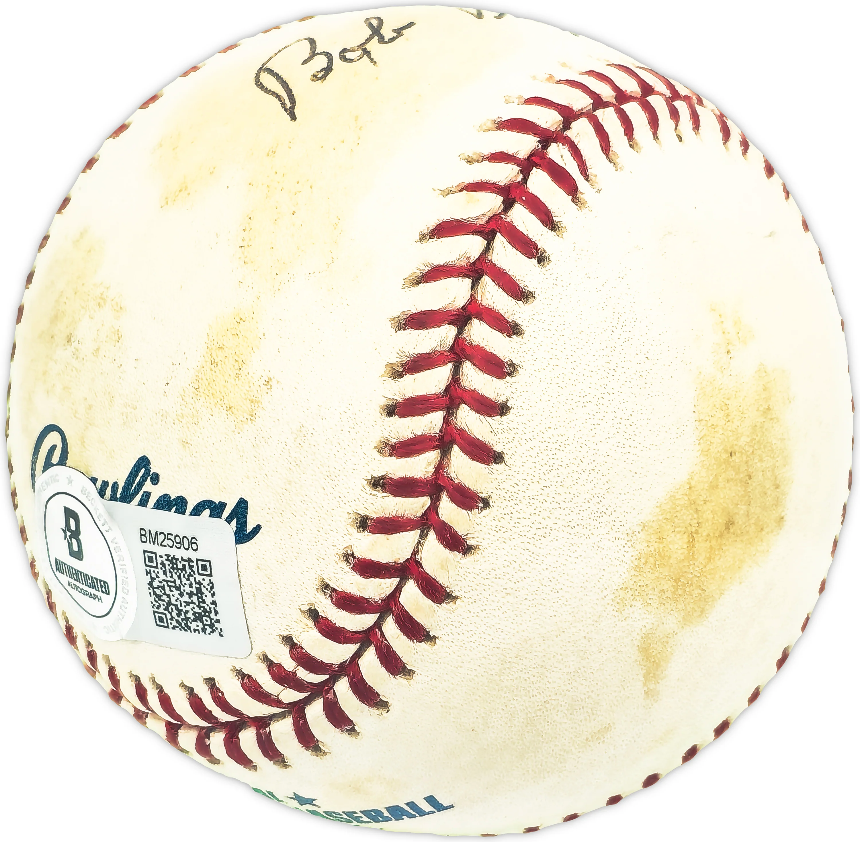 Bob Repass Autographed Official MLB Baseball St. Louis Cardinals Beckett BAS QR #BM25906 - Image 3
