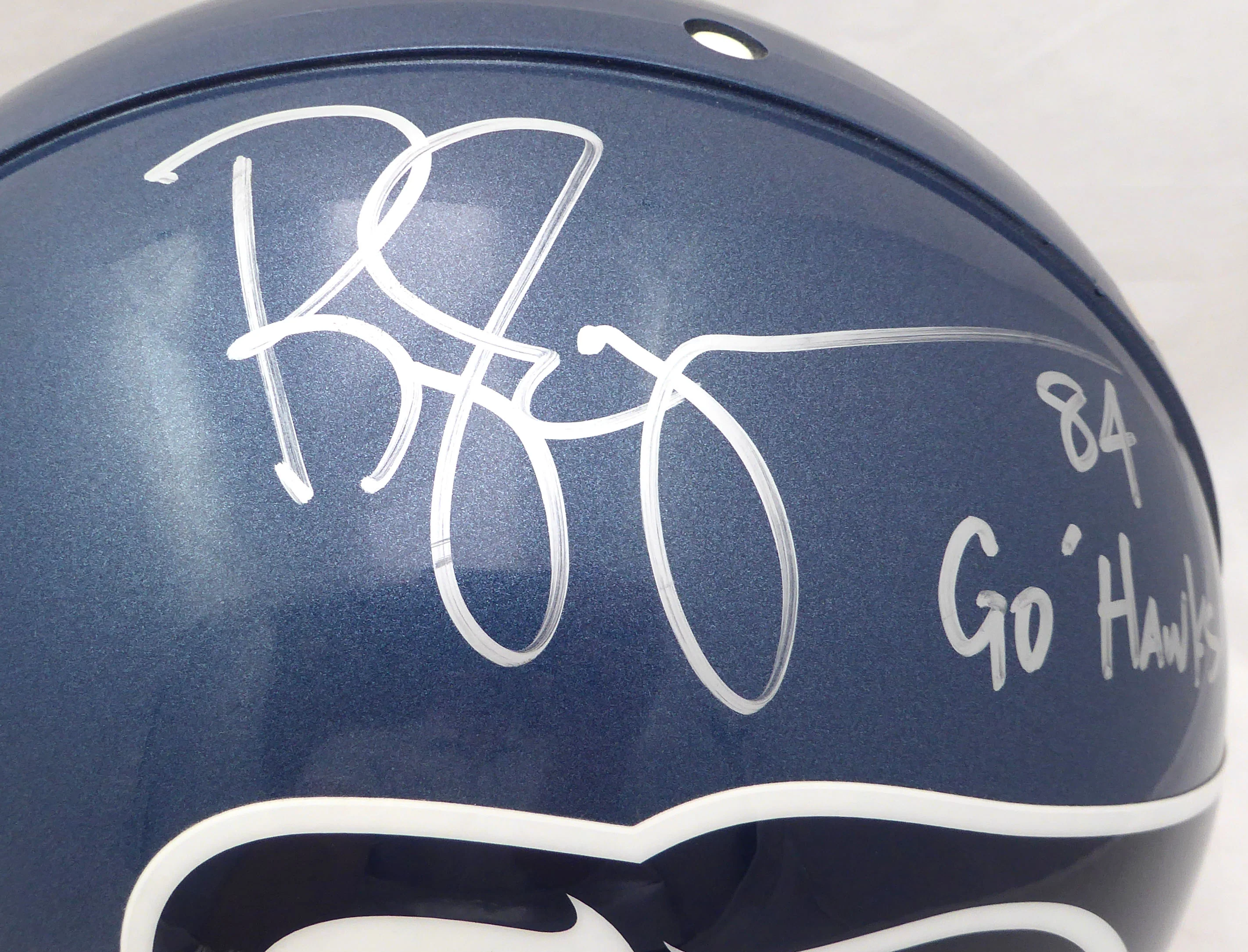 Bobby Engram Autographed Seattle Seahawks Full Size Authentic Proline Helmet "Go Hawks" MCS Holo #82164 - Image 2