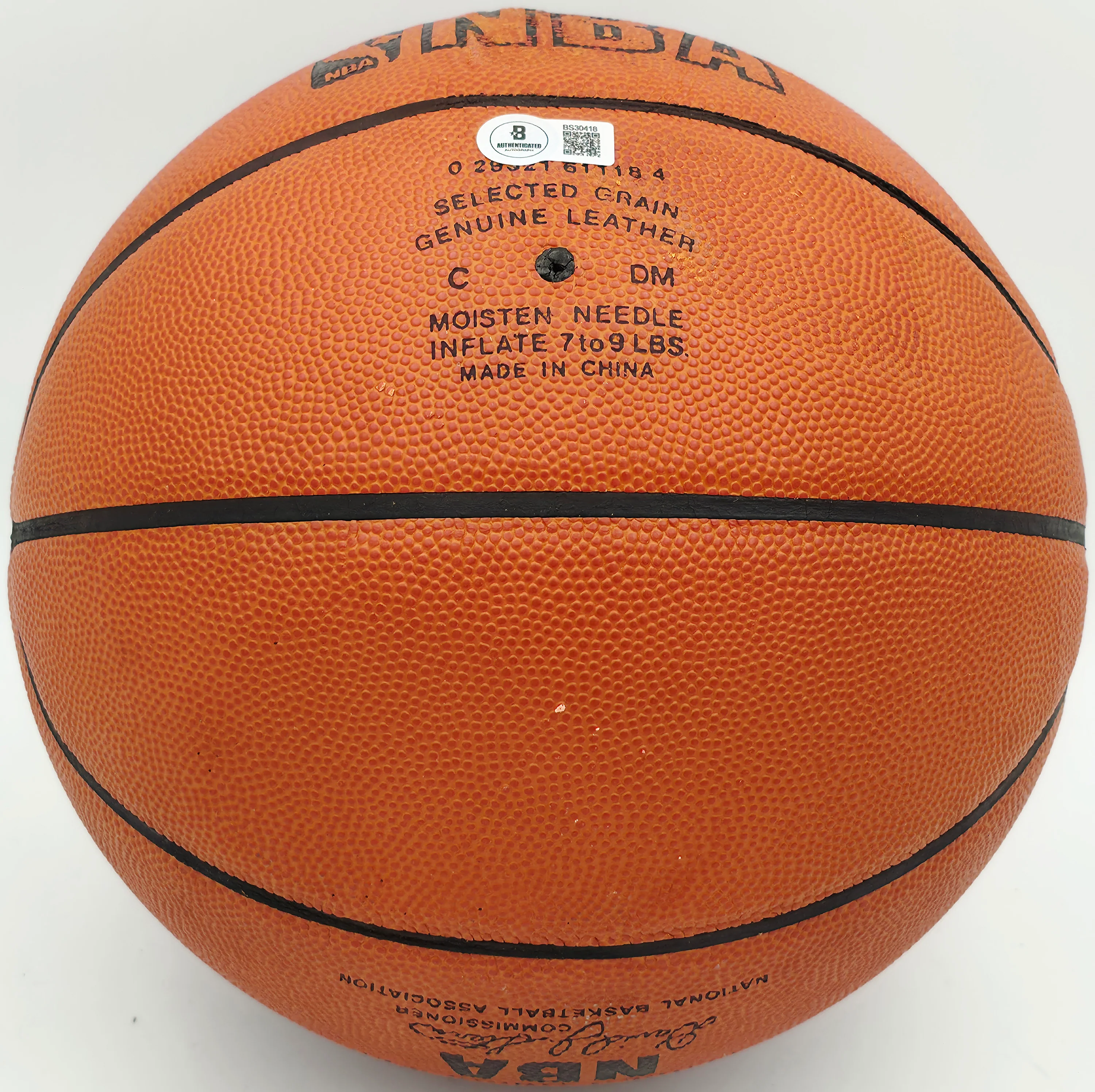 Bobby Jones Autographed Spalding NBA Leather Game Basketball Philadelphia 76ers Beckett BAS QR #BS30418 - Image 5
