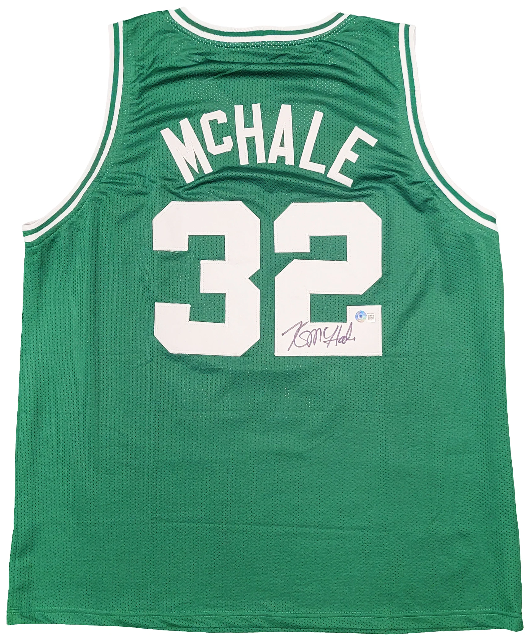 Boston Celtics Kevin McHale Autographed Green Jersey Beckett BAS Witness Stock #208710 - Image 2