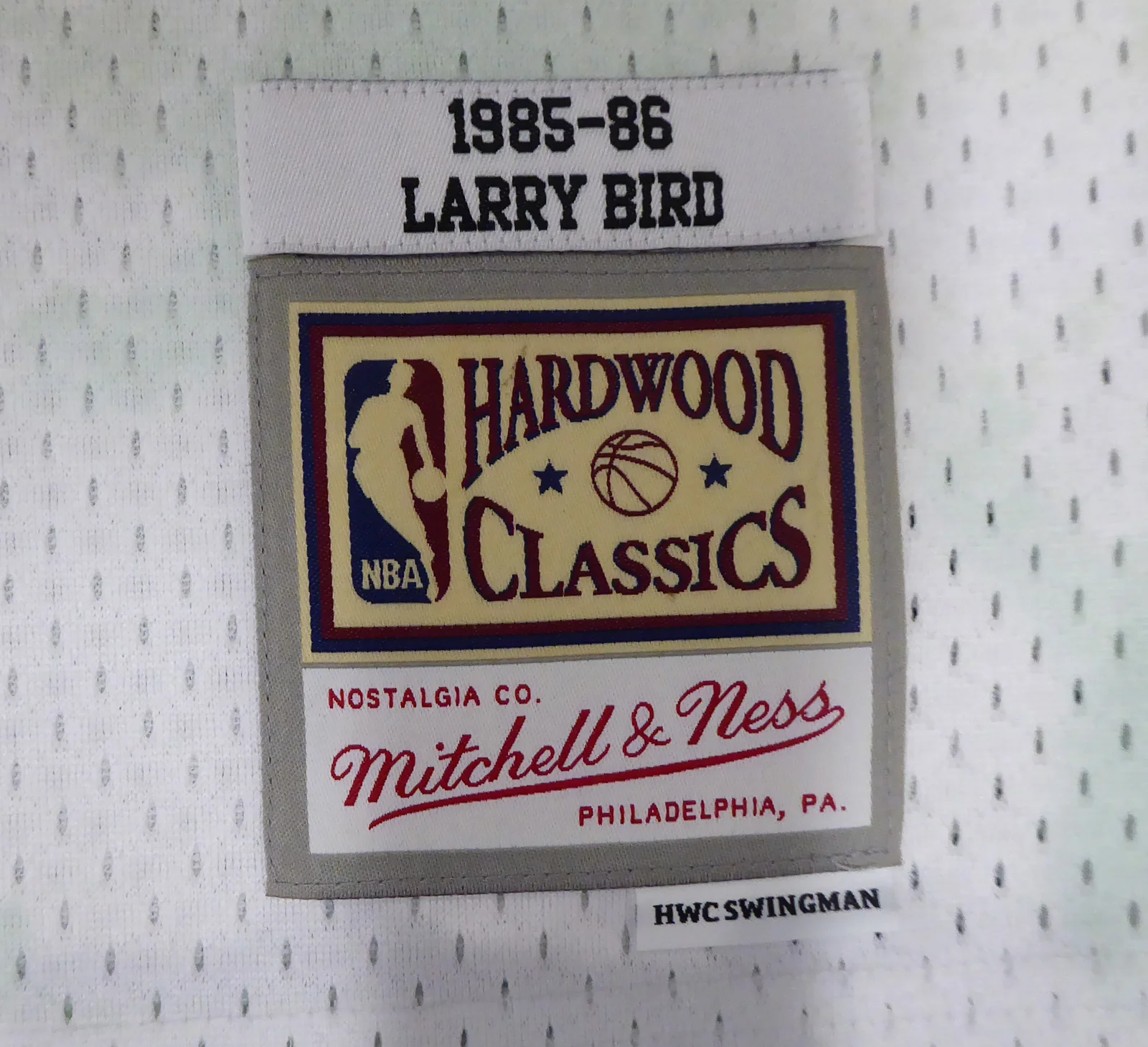 Boston Celtics Larry Bird Autographed Authentic Cloudy Skies Mitchell & Ness Jersey Beckett BAS #WA54260 - Image 5