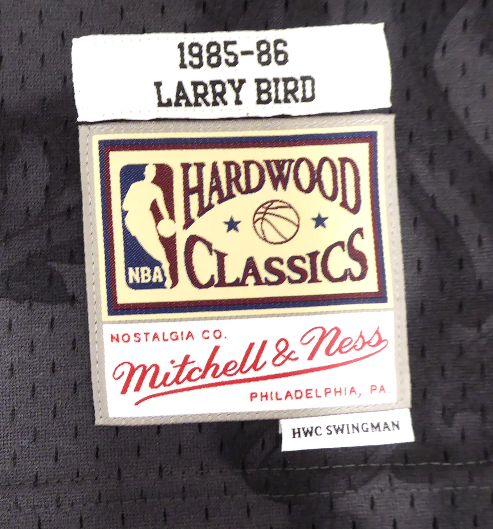 Boston Celtics Larry Bird Autographed Black Mitchell & Ness Gold Toile Swingman Jersey Size XXL Beckett BAS Stock #177717 - Image 5