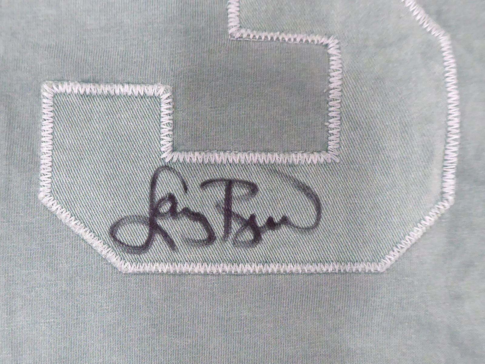 Boston Celtics Larry Bird Autographed Green Mitchell & Ness Washed Out Swingman Jersey Size XL Beckett BAS Stock #177711 - Image 3
