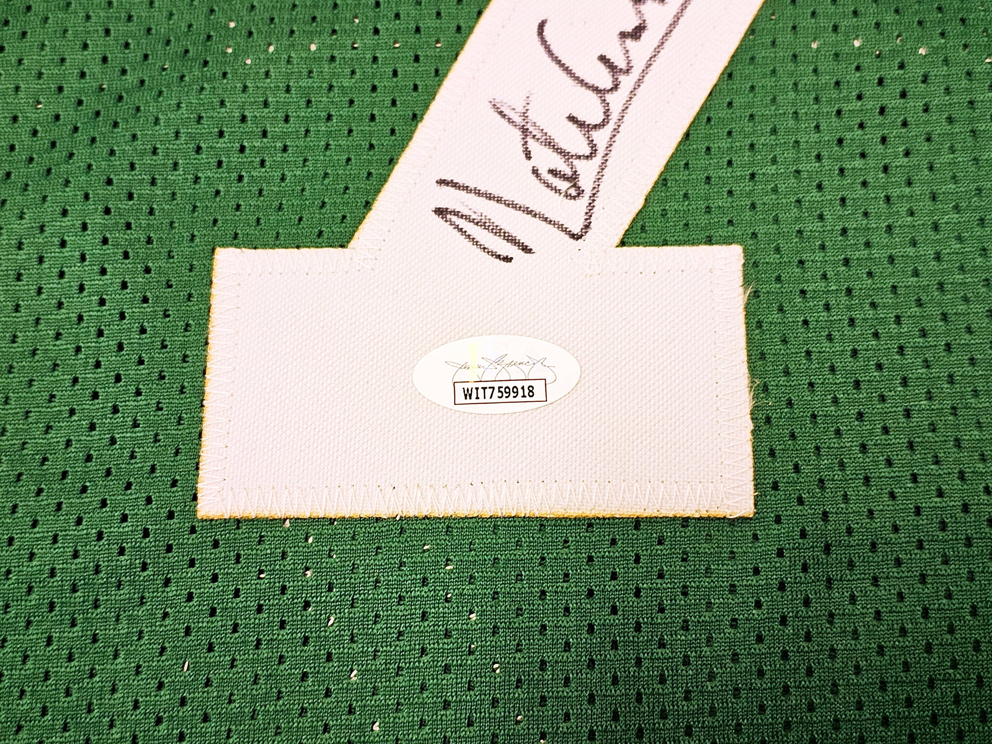 Boston Celtics Nate "Tiny" Archibald Autographed Green Jersey "HOF 91" JSA Stock #215715 - Image 5