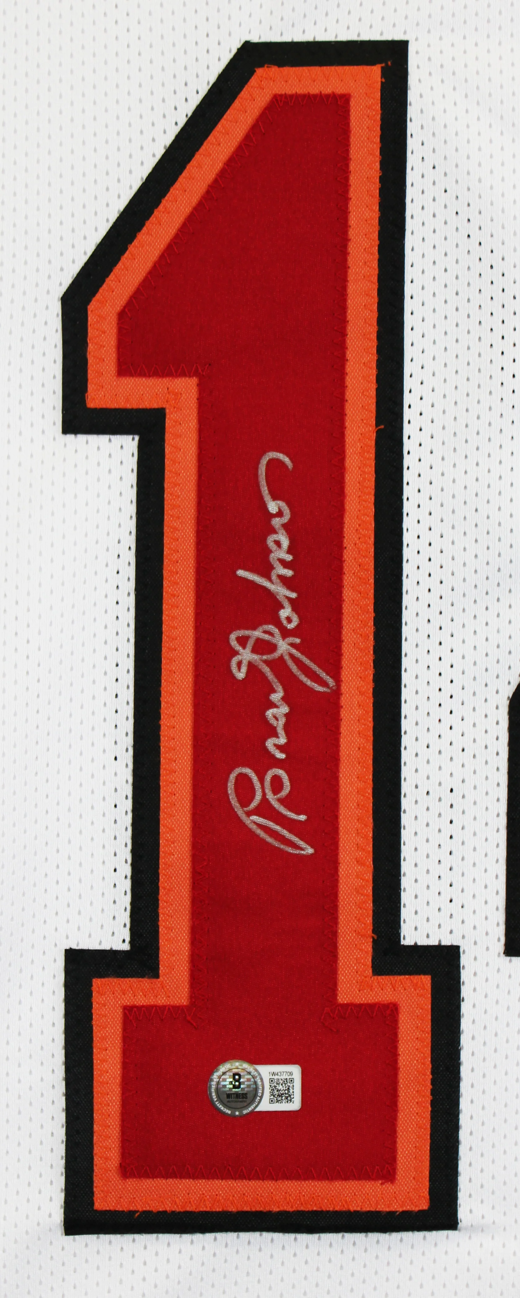 Brad Johnson Authentic Signed White Pro Style Jersey Autographed BAS Witnessed - Image 3