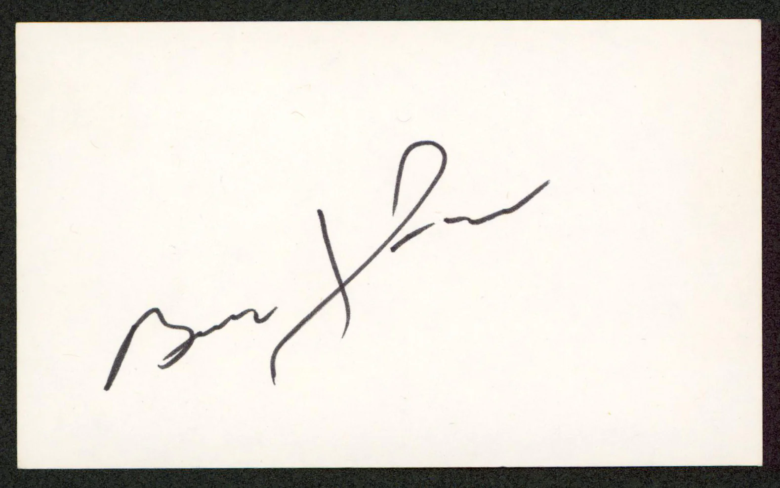 Brad Johnson Marlboro Man Authentic Signed 3x5 Index Card BAS #BW70003