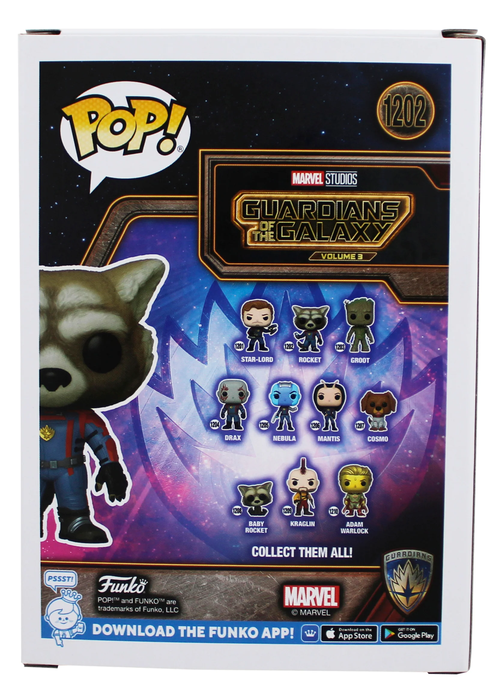 Bradley Cooper Guardians of the Galaxy Signed #1202 Funko Pop Vinyl Figure BAS 1 - Image 5