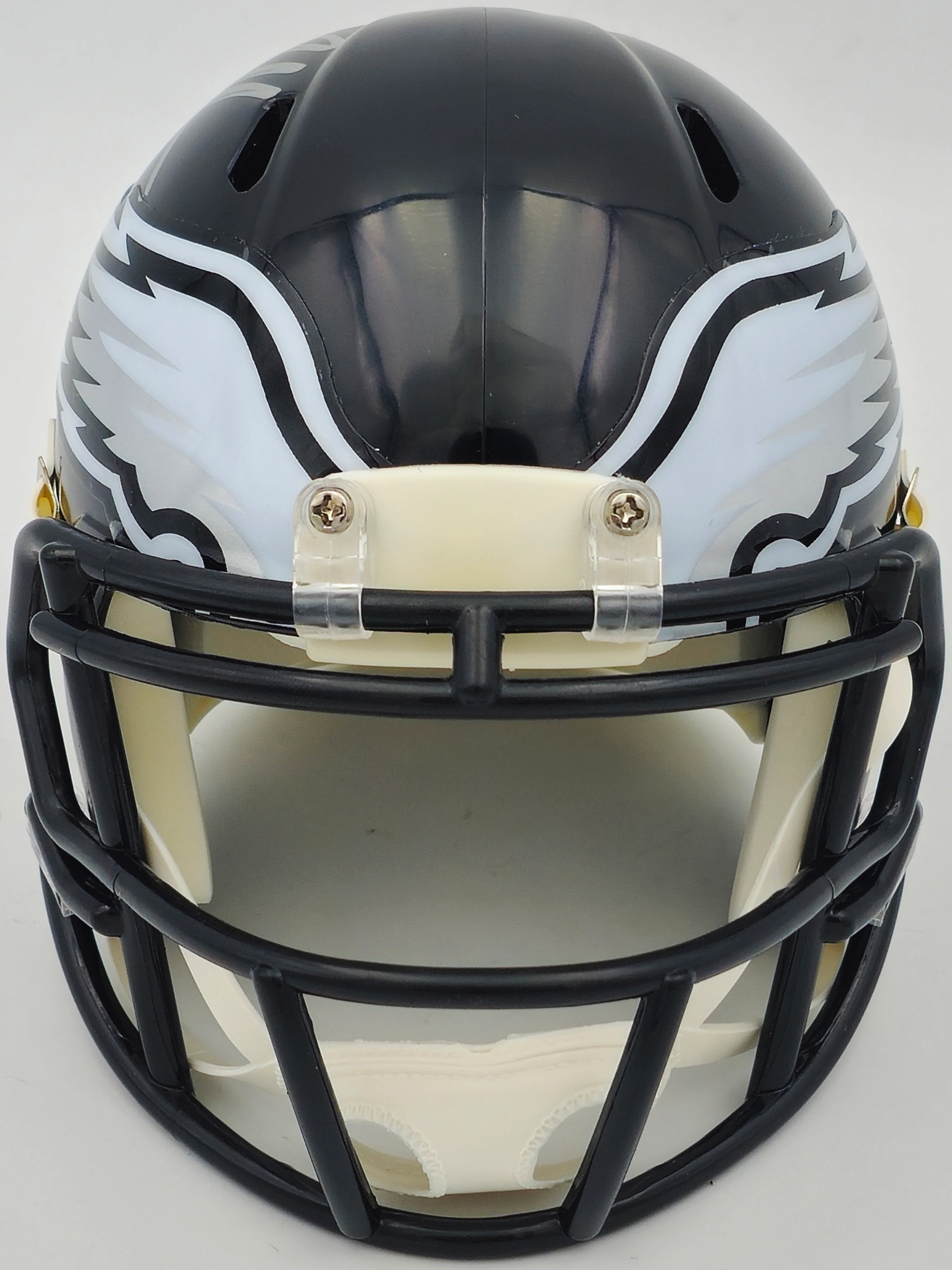 Brandon Graham Autographed Philadelphia Eagles 2022 Alternate Black Speed Mini Helmet Beckett BAS Witness Stock #238572 - Image 3