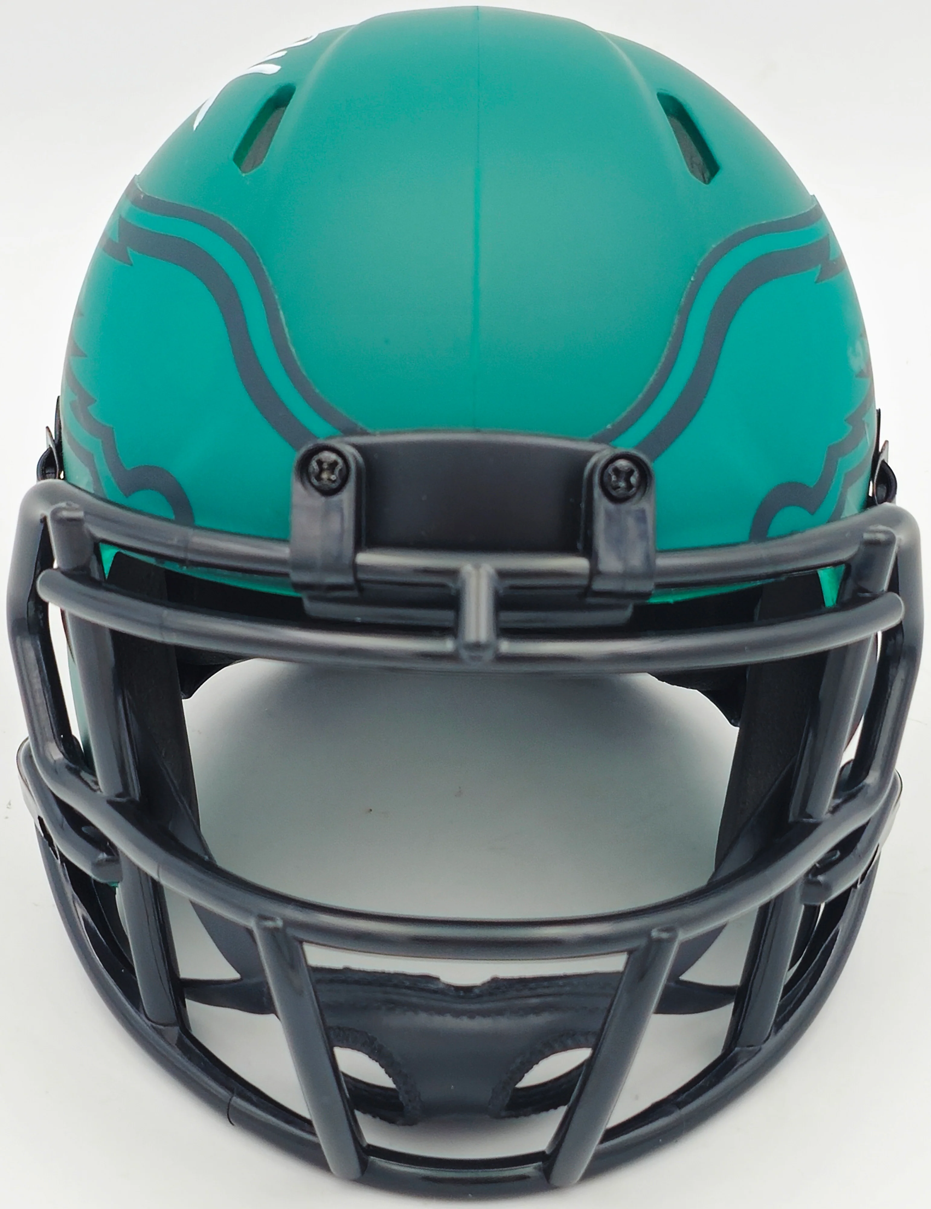Brandon Graham Autographed Philadelphia Eagles Rave Green Speed Mini Helmet Beckett BAS Witness Stock #238571 - Image 3