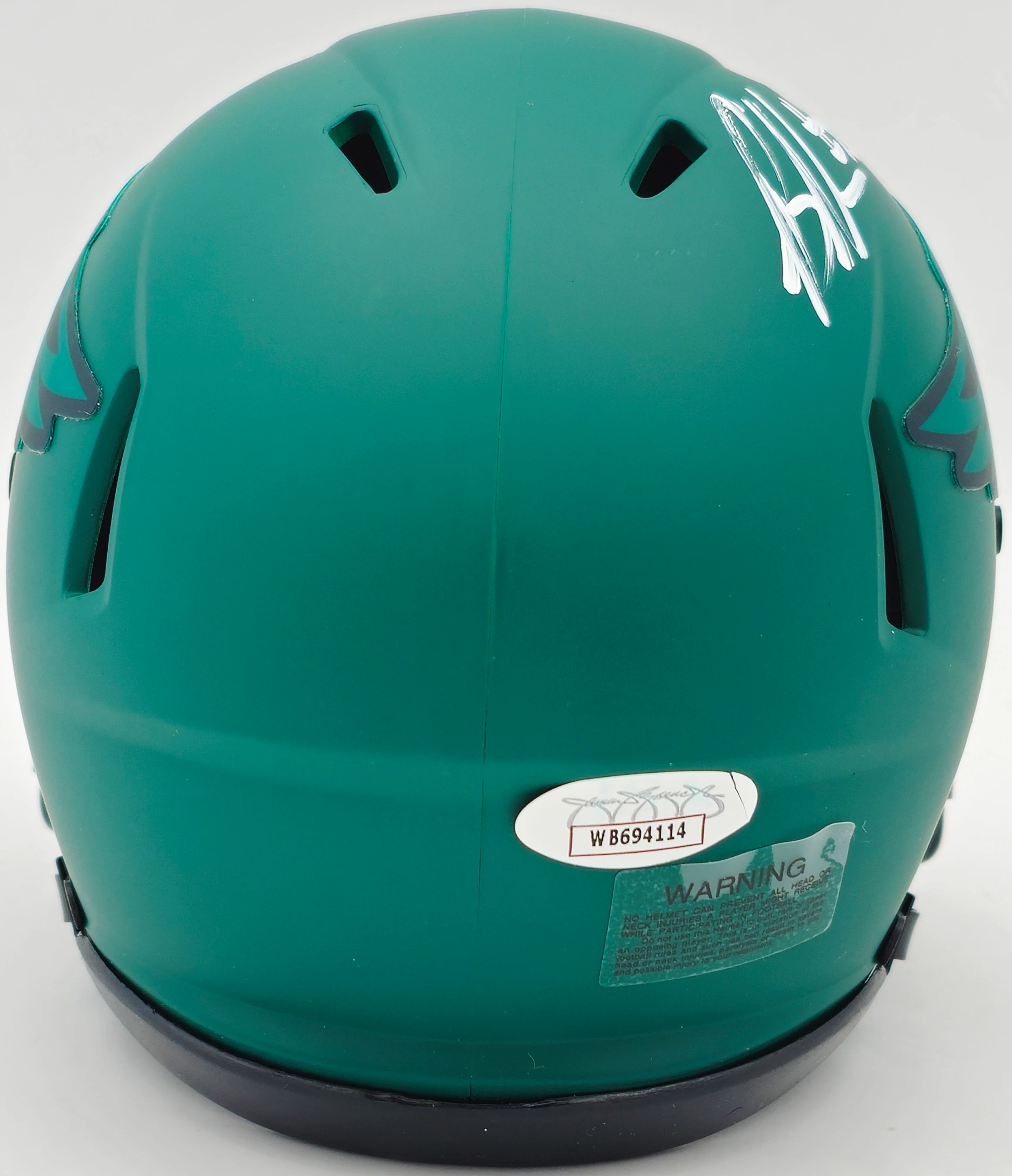 Brandon Graham Autographed Philadelphia Eagles Rave Green Speed Mini Helmet JSA Stock #238606 - Image 4
