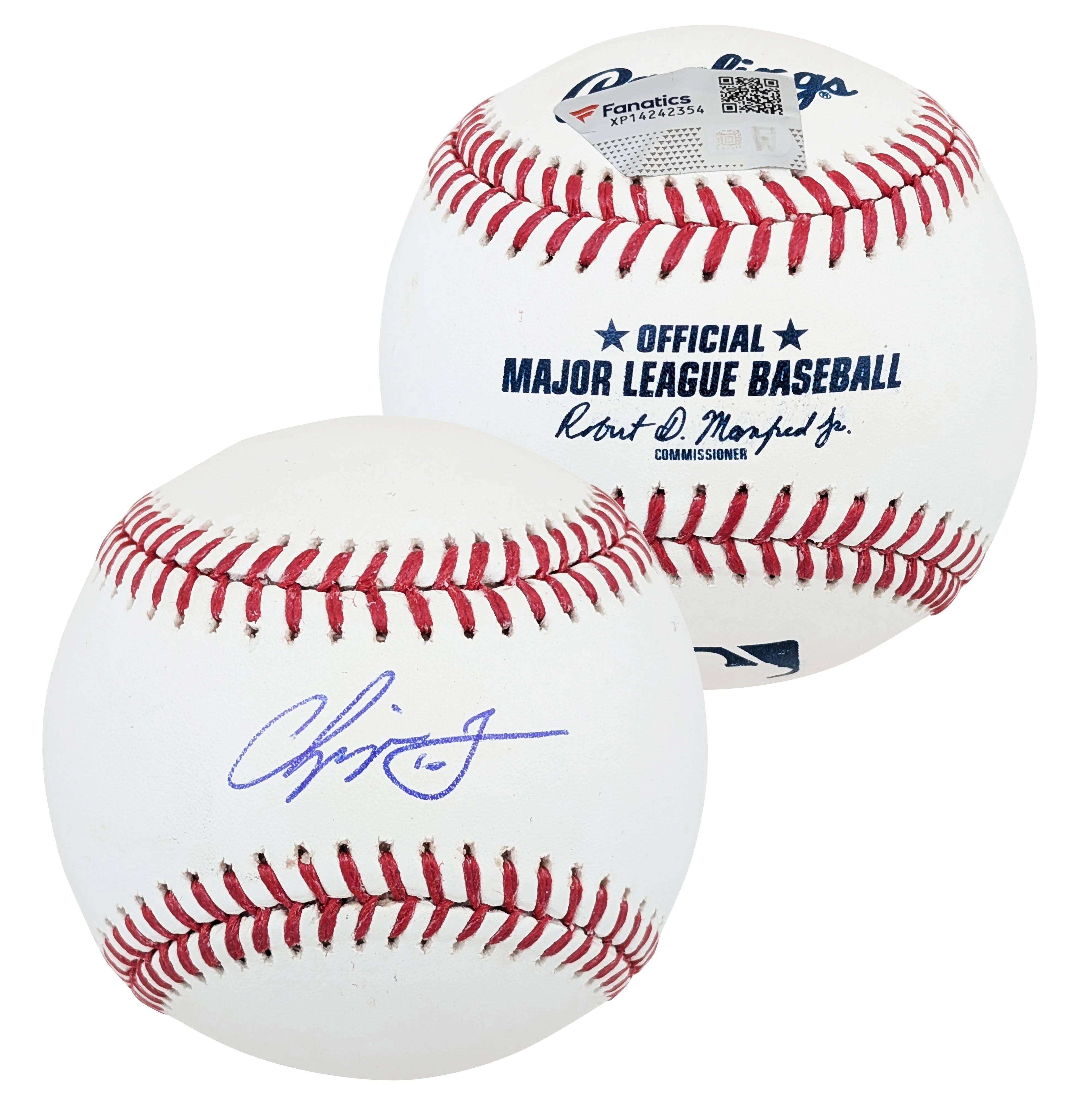 Braves Chipper Jones Authentic Signed Oml Baseball W/ Case Autographed Fanatics - Image 3
