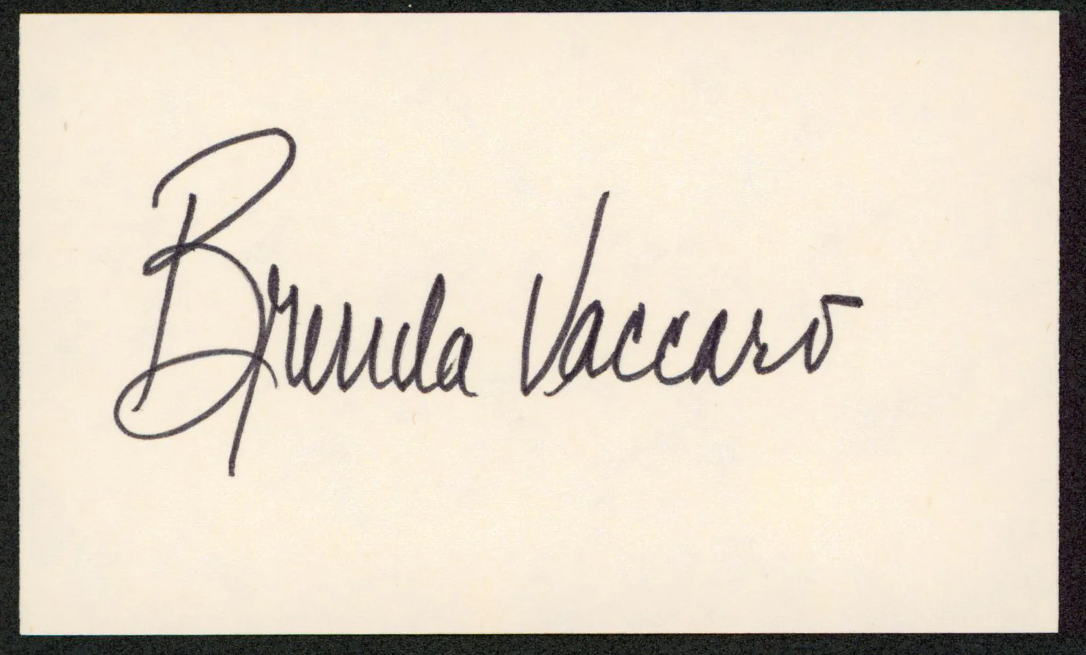 Brenda Vaccaro Once Is Not Enough Authentic Signed 3x5 Index Card BAS #BW70149 - Image 2