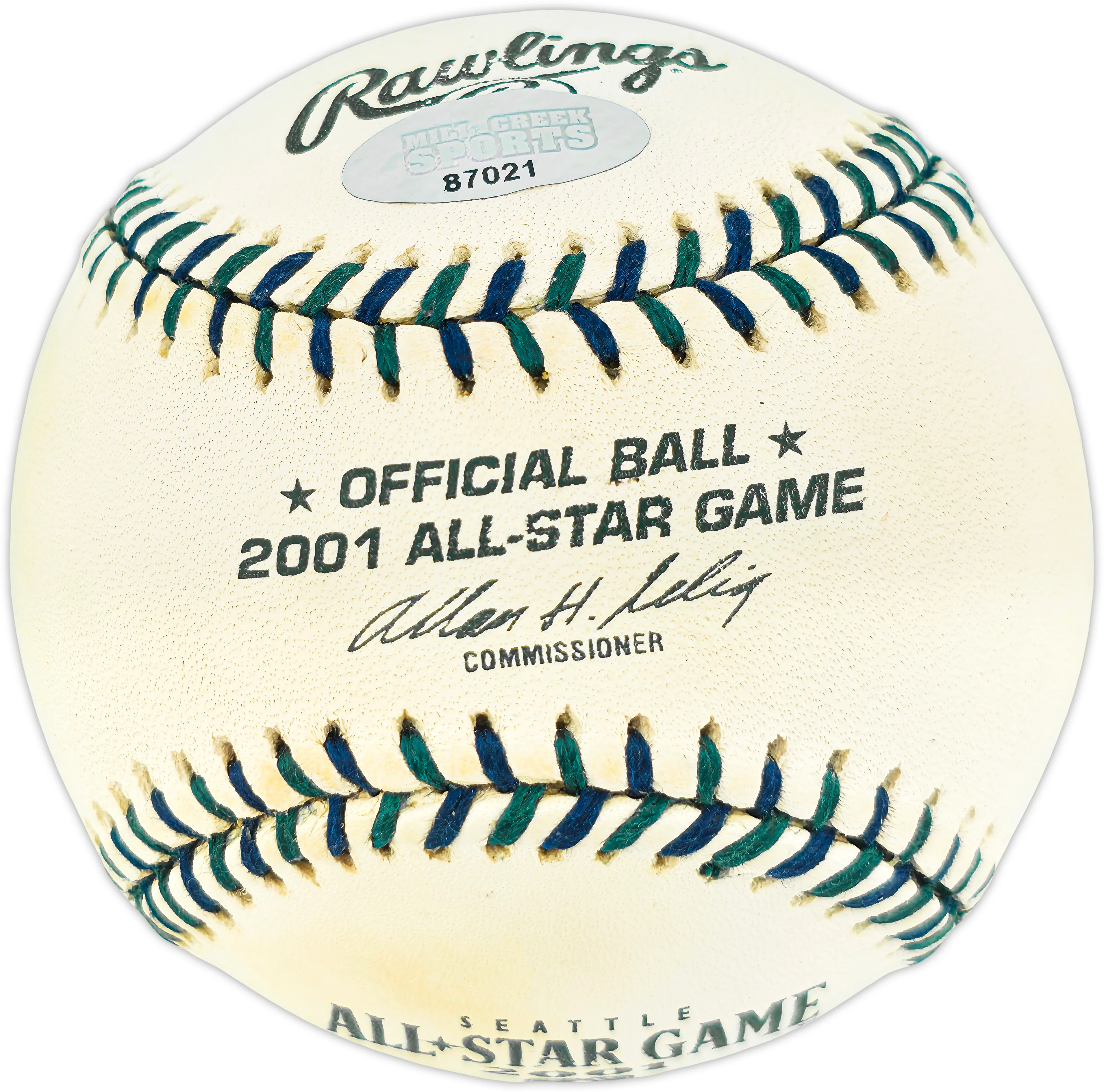 Bret Boone Autographed Official 2001 All Star Game Logo Baseball Seattle Mariners MCS Holo #87021 - Image 2