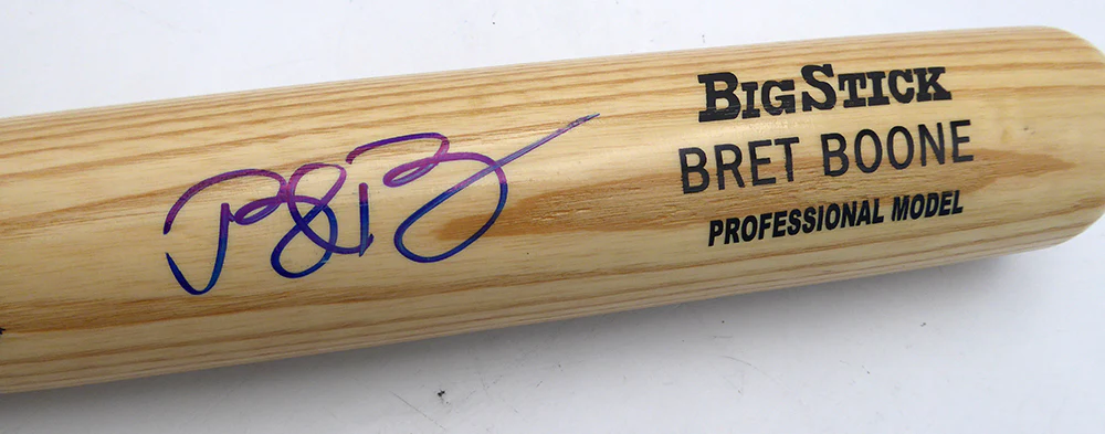 Bret Boone Autographed Rawlings Big Stick Bat Seattle Mariners MCS Holo #87593 - Image 3
