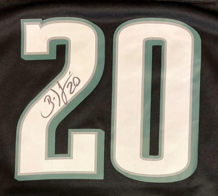 Brian Dawkins Signed Philadelphia Eagles Black Nike Game Jersey BAS - Image 2