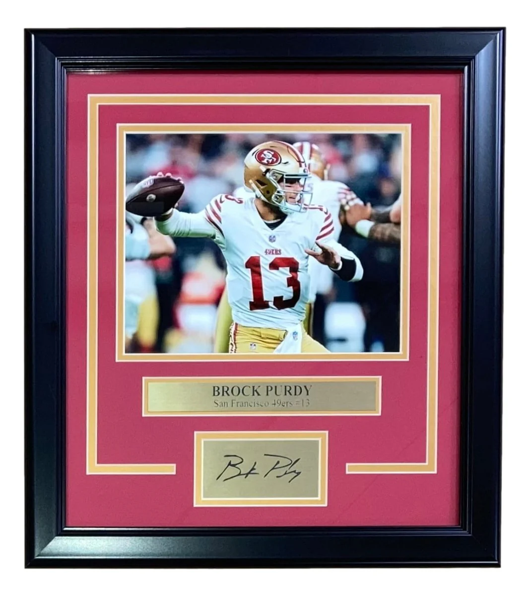Brock Purdy Framed 8x10 San Francisco 49ers Photo w/ Laser Engraved Signature - Image 2