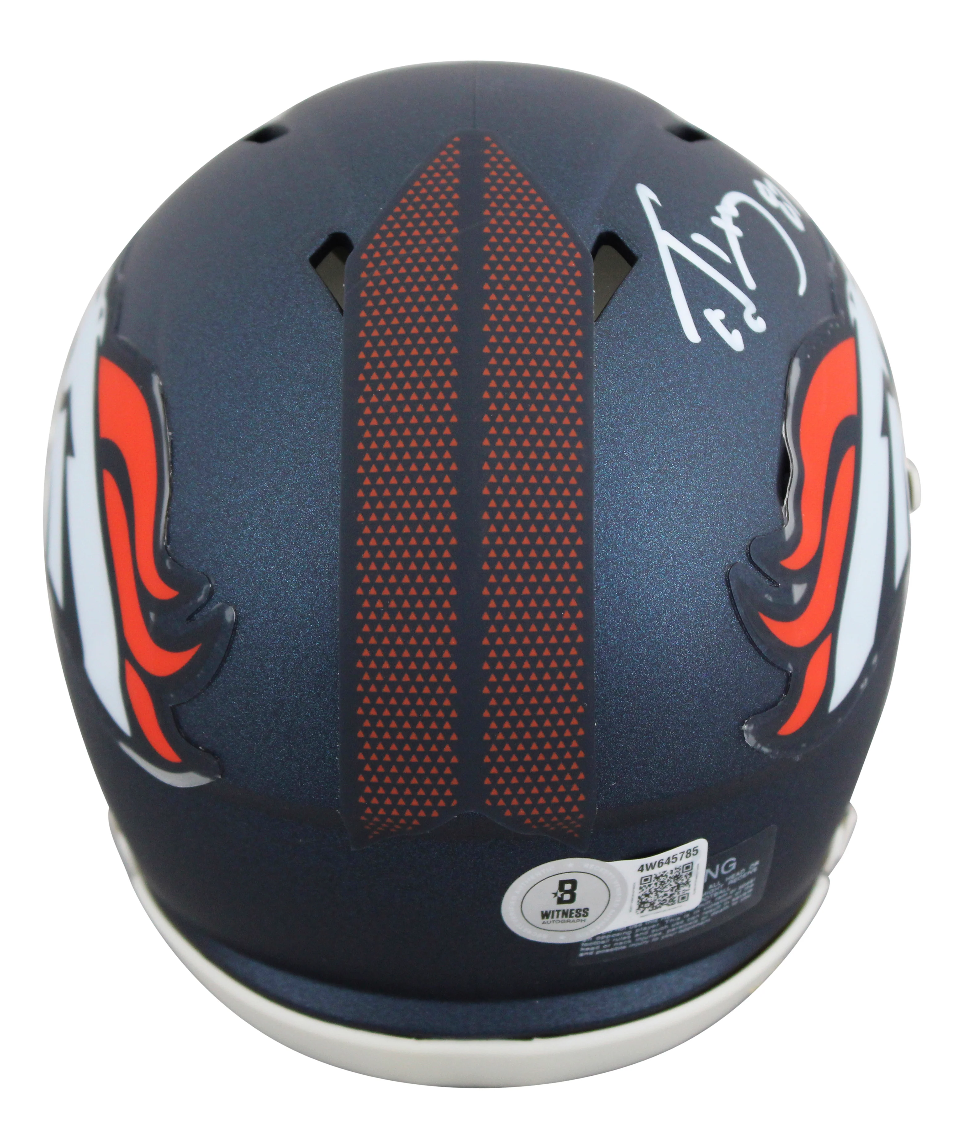 Broncos Ed McCaffrey Authentic Signed Speed Mini Helmet BAS Witnessed 2 - Image 3