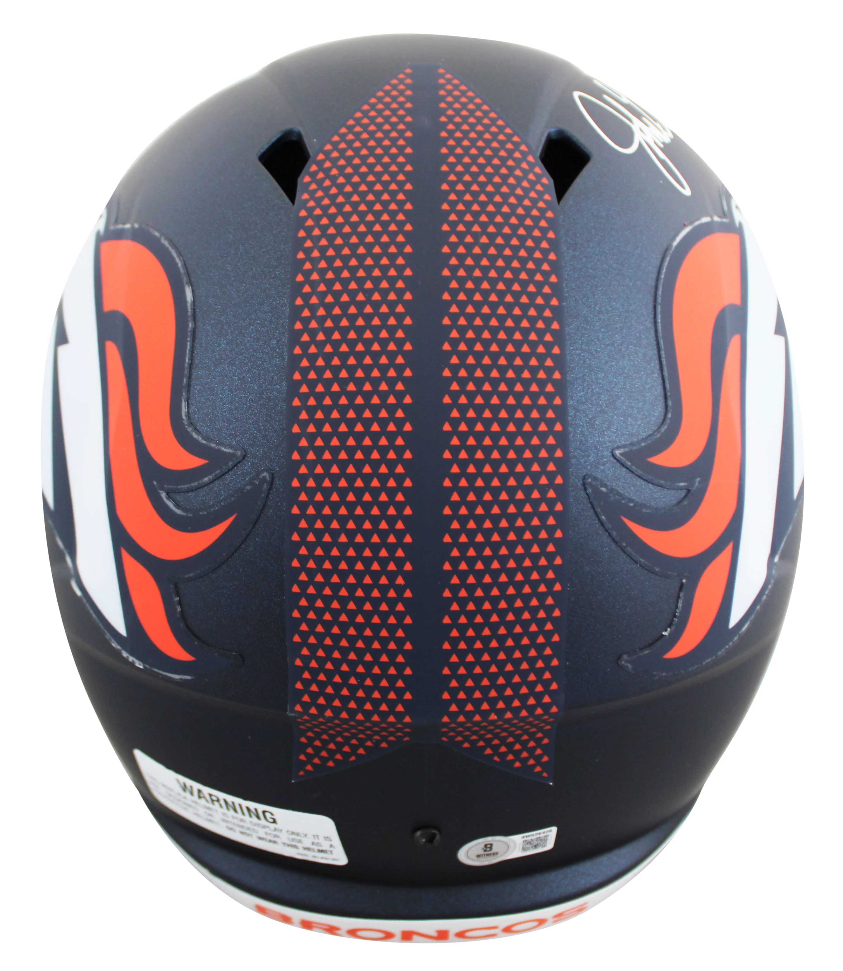 Broncos John Elway Authentic Signed Full Size Speed Rep Helmet BAS Witnessed - Image 3