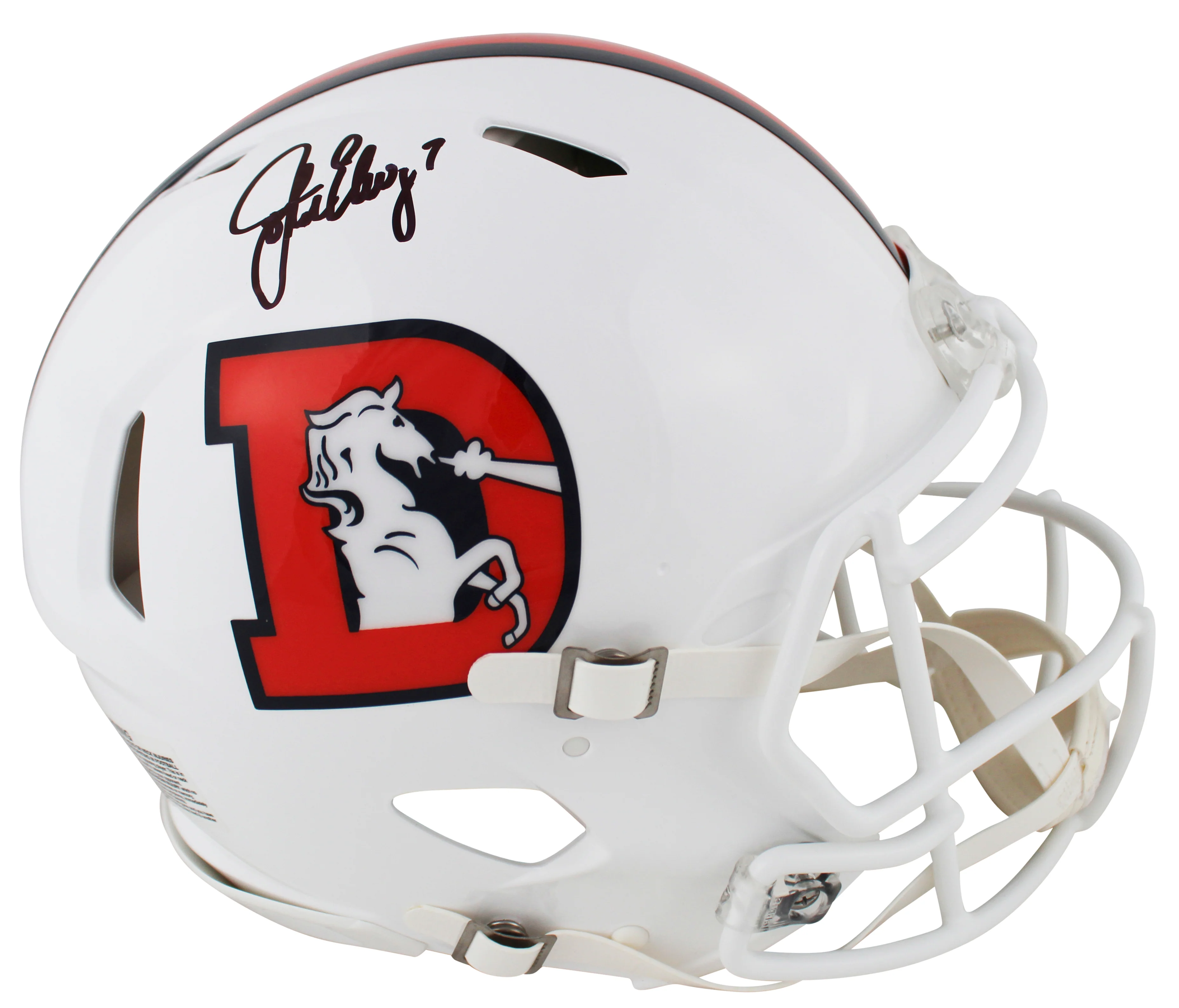 Broncos John Elway Signed Alt 2023 Full Size Proline Helmet w/ Case BAS Witness - Image 3