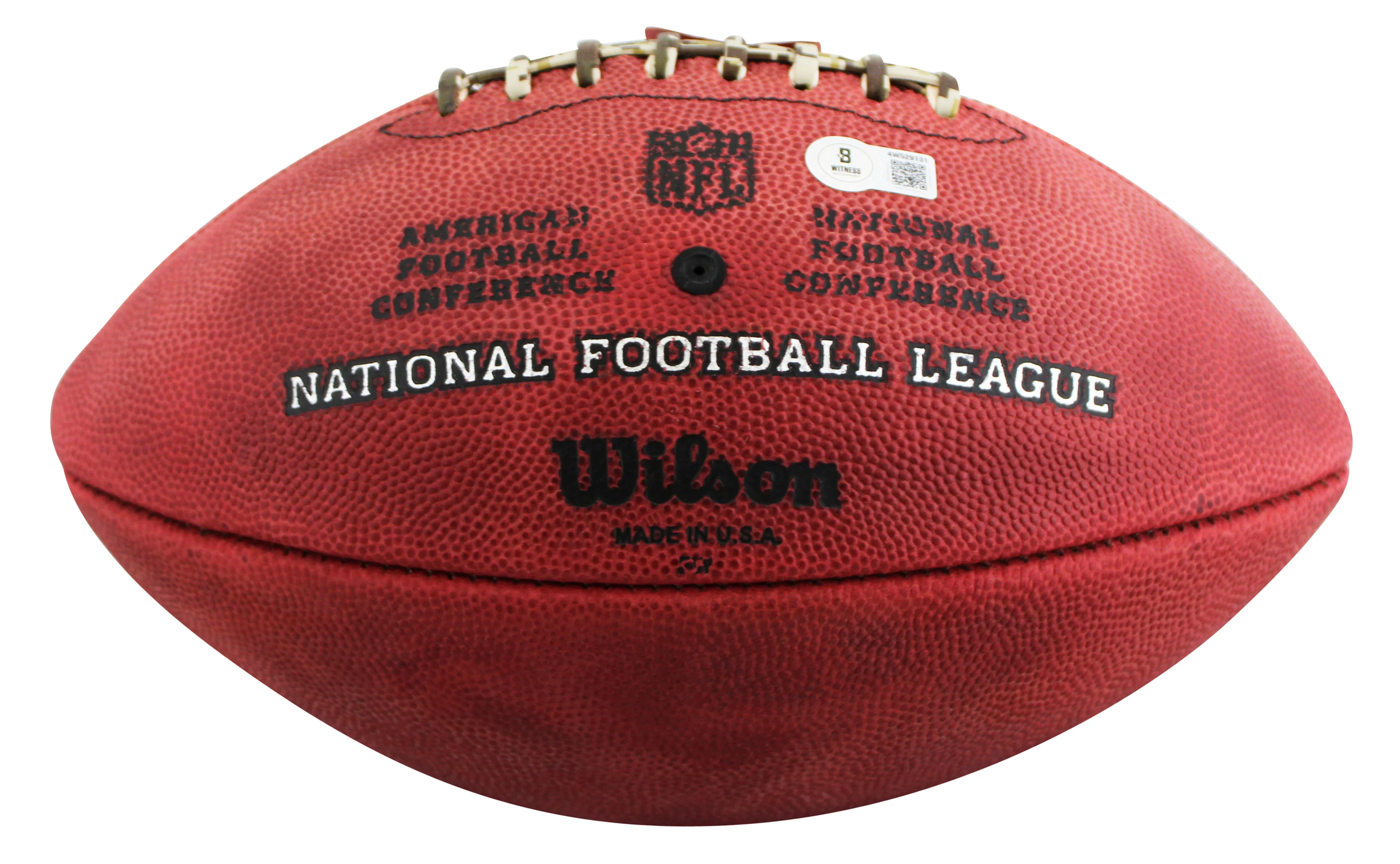 Broncos John Elway Signed Wilson "Duke" Team Showcase Football W/ Case BAS Wit - Image 6