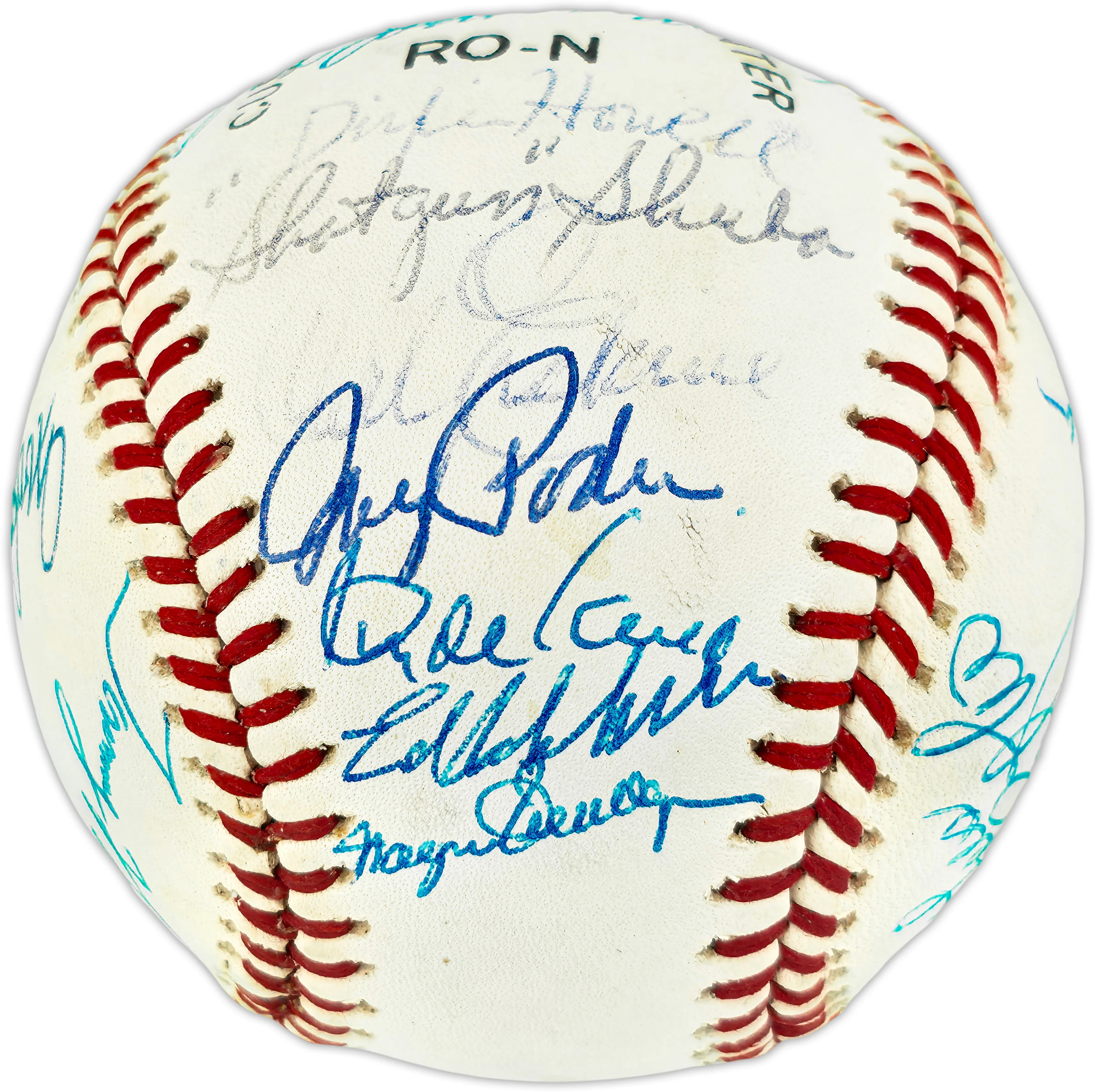 Brooklyn Dodger Greats Autographed Official NL Baseball With 28 Signatures Including Billy Herman Beckett BAS #AE49194 - Image 2