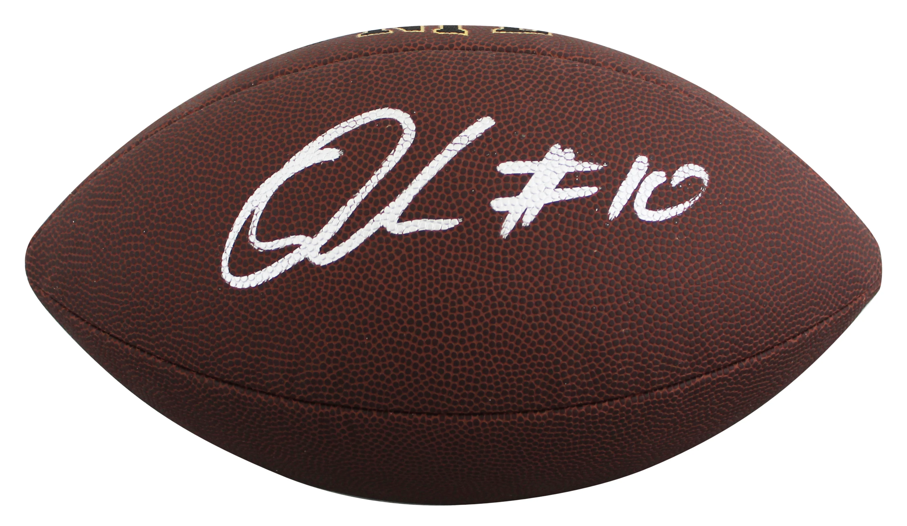 Browns Quinshon Judkins Authentic Signed Wilson Super Grip Football BAS Witness - Image 3