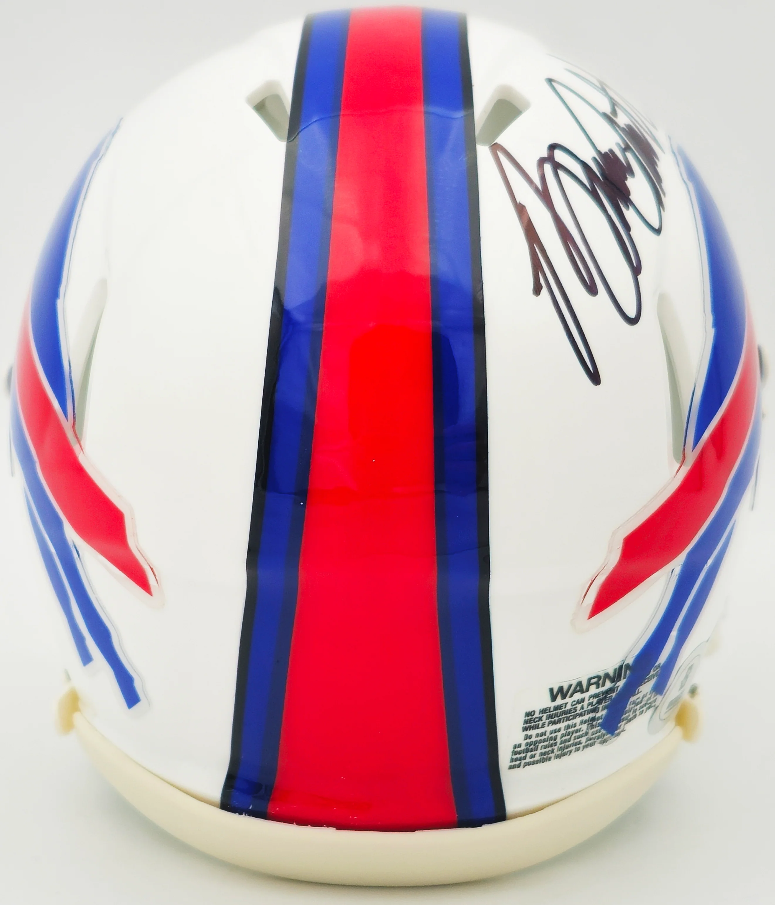 Bruce Smith Autographed Buffalo Bills White Speed Mini Helmet Beckett BAS Witness Stock #233776 - Image 4