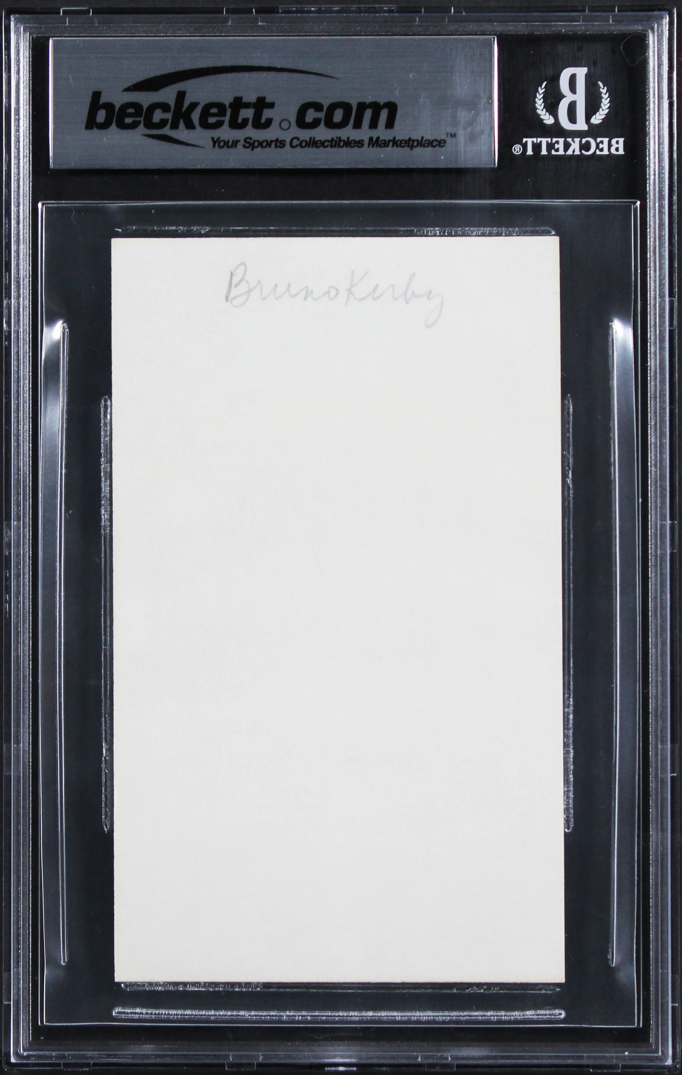 Bruno Kirby City Slickers Authentic Signed 3x5 Index Card BAS Slabbed 2 - Image 3