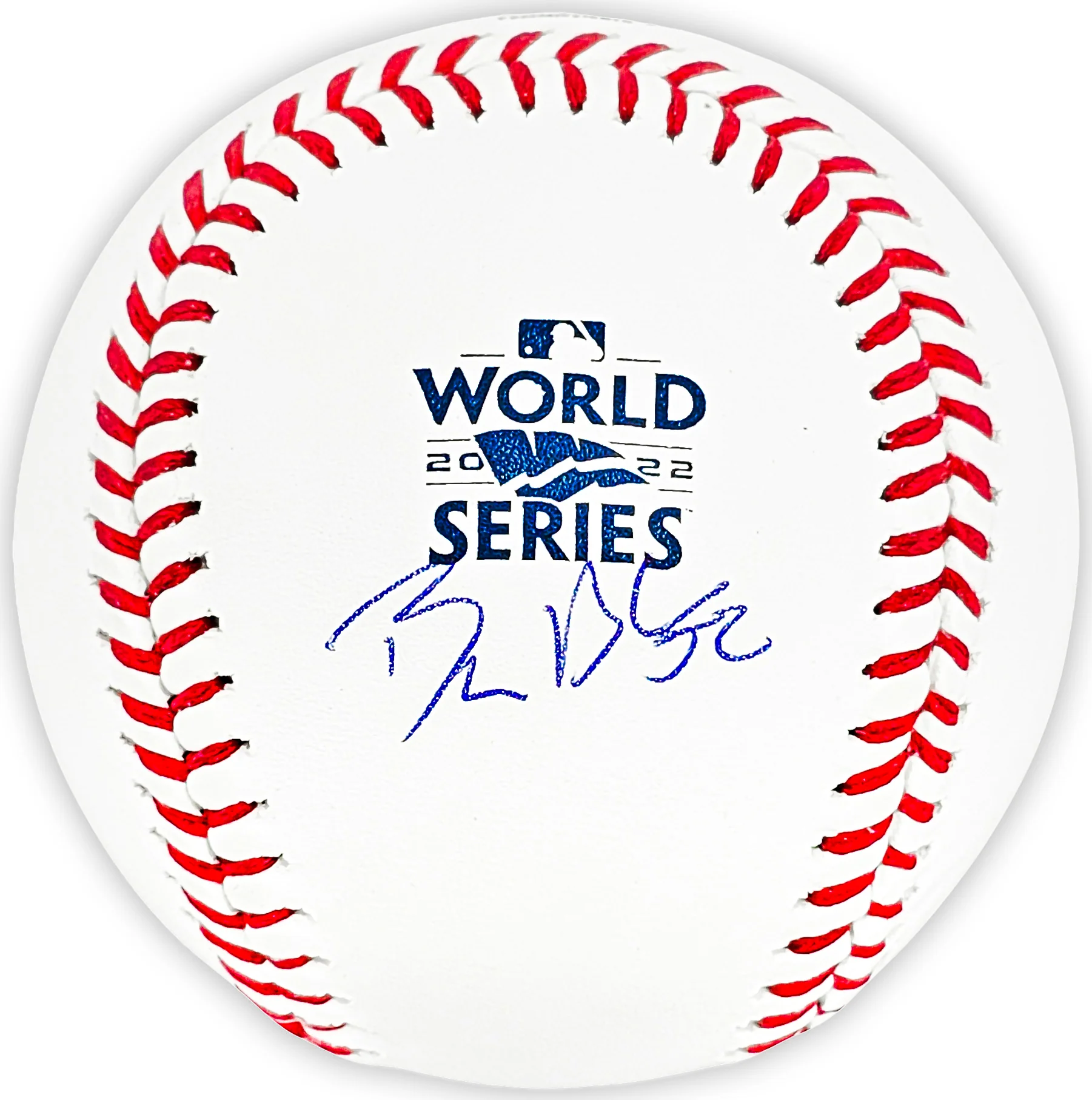 Bryan Abreu Autographed Official 2022 World Series MLB Baseball Houston Astros Beckett BAS Witness Stock #215410 - Image 2
