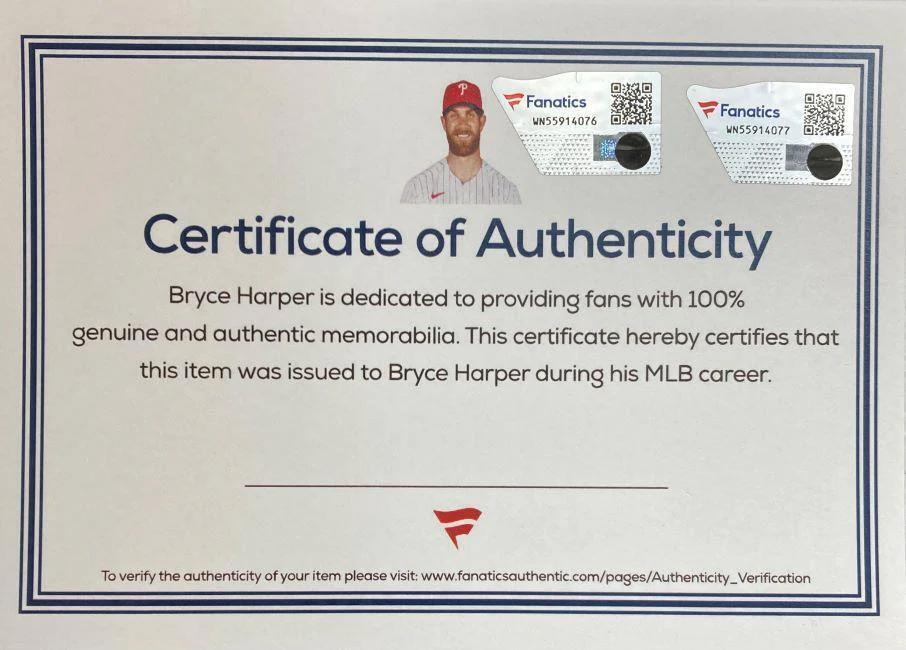 Bryce Harper Signed Pair of Game Issued Phillies Under Armor Cleats 2 Fanatics - Image 9